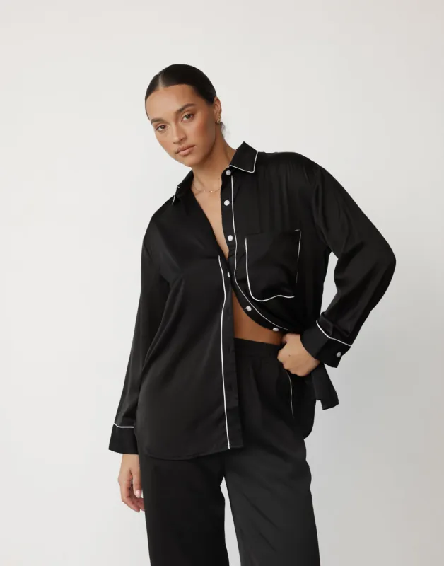 Wynona Shirt (Black) sold by Charcoal Clothing