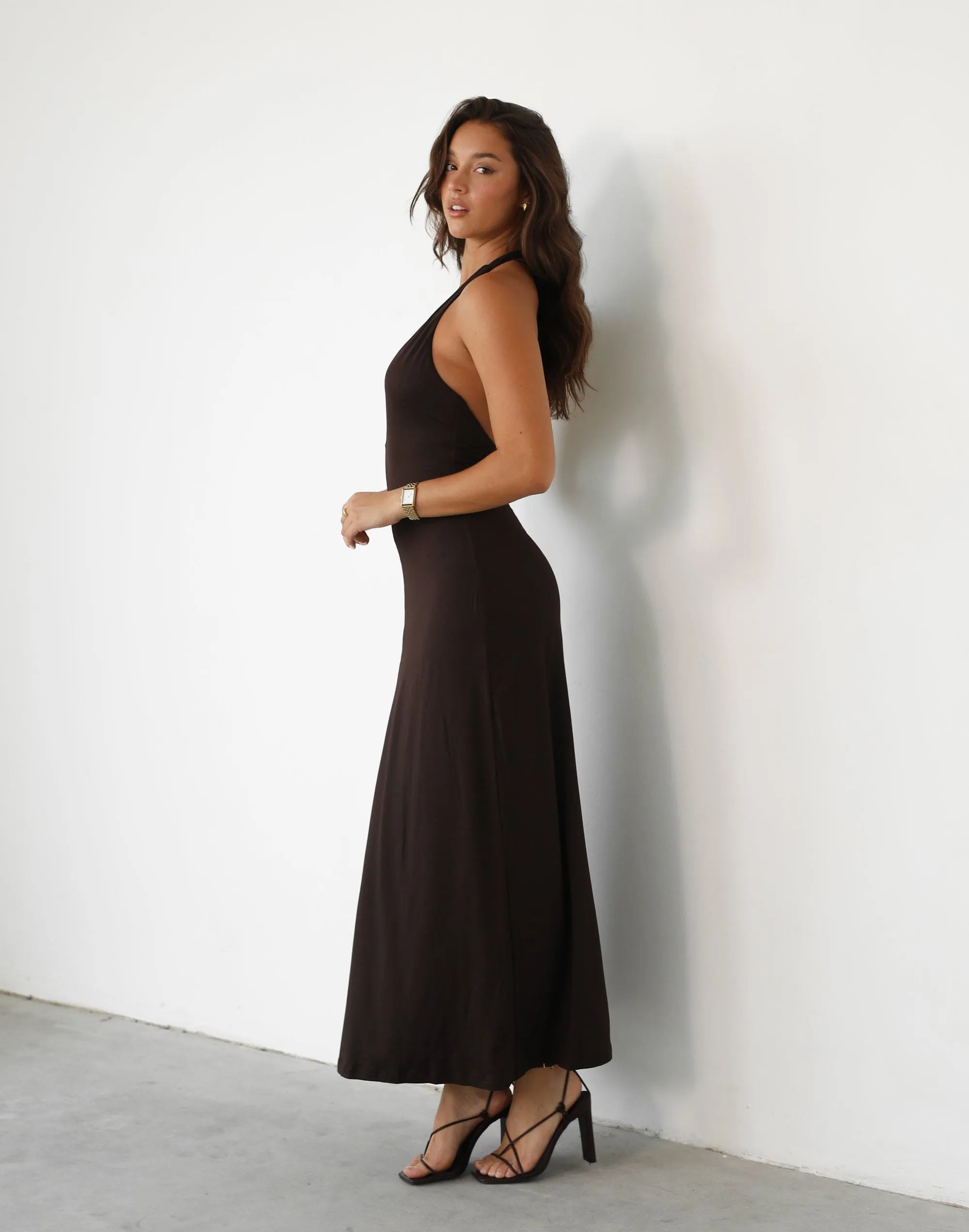 Victoria Maxi Dress (Chocolate) sold by Charcoal Clothing product image thumbnail 2