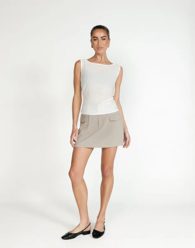 Mariam Top (White) sold by Charcoal Clothing