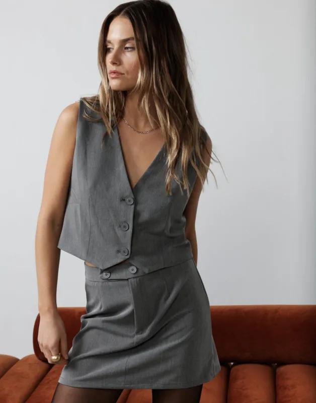 Astylar Vest Top (Grey) sold by Charcoal Clothing