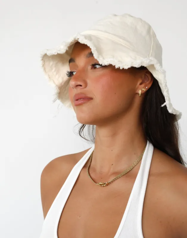 Leilani Bucket Hat (Oat) sold by Charcoal Clothing