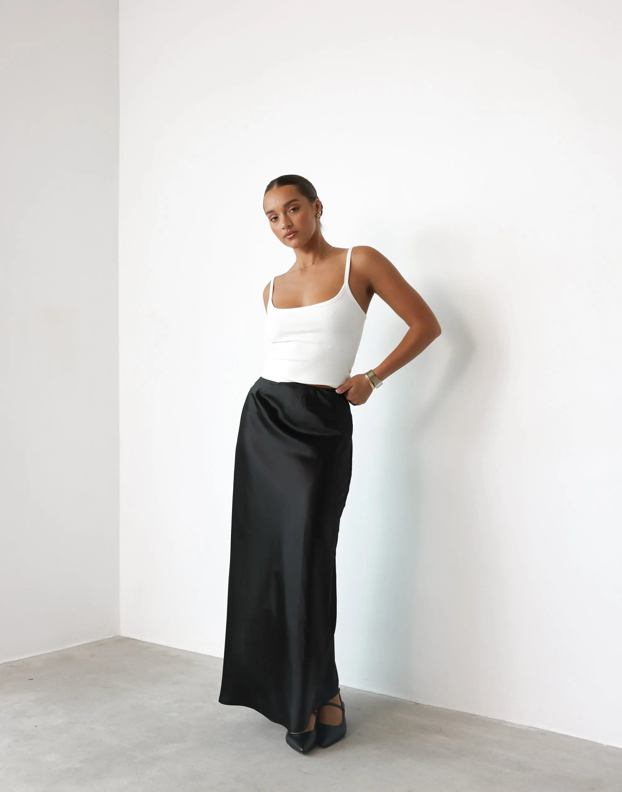 Odelia Maxi Skirt (Black) sold by Charcoal Clothing