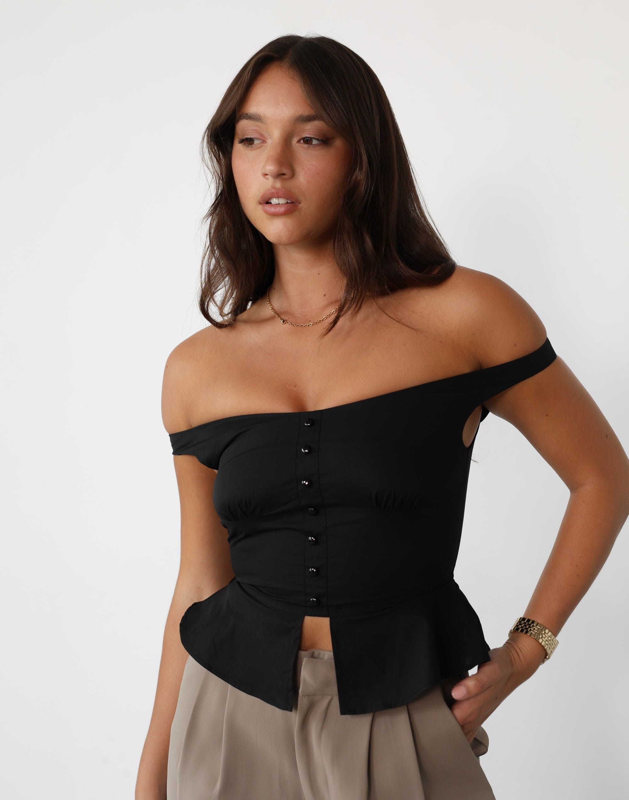 Femme Fatale Top (Onyx) - By Lioness sold by Charcoal Clothing product image thumbnail 4