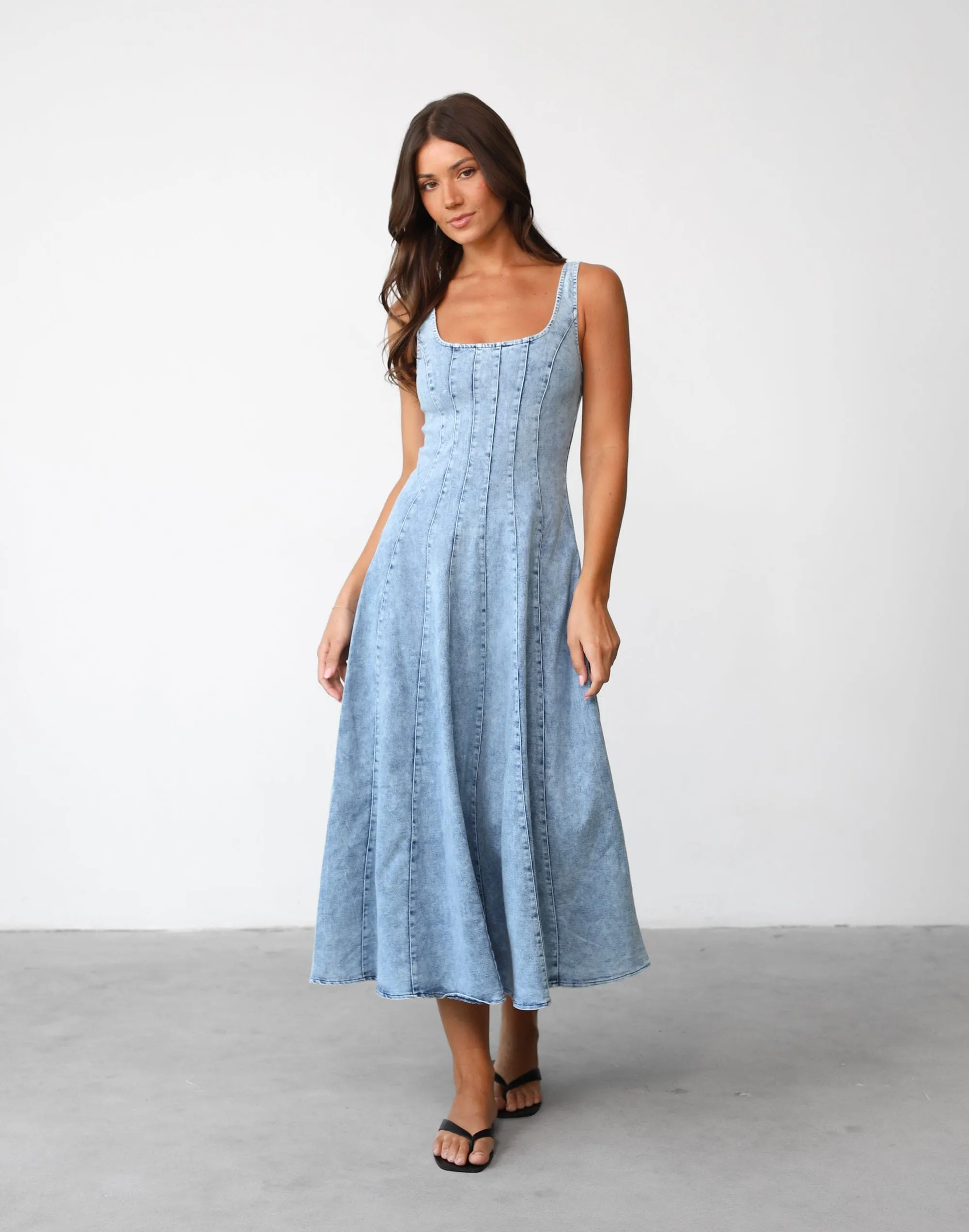 Kella Denim Maxi Dress (Light Denim) sold by Charcoal Clothing product image thumbnail 2
