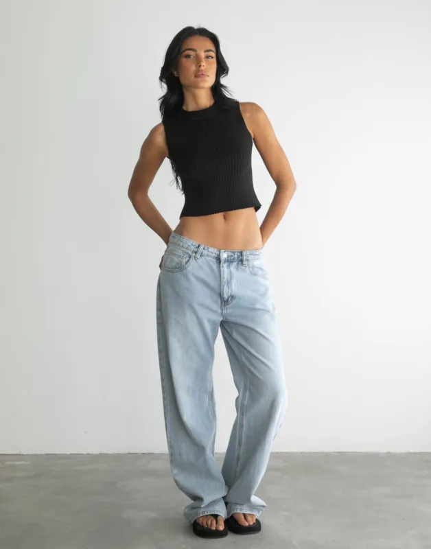 Nima Crop Top (Black) sold by Charcoal Clothing