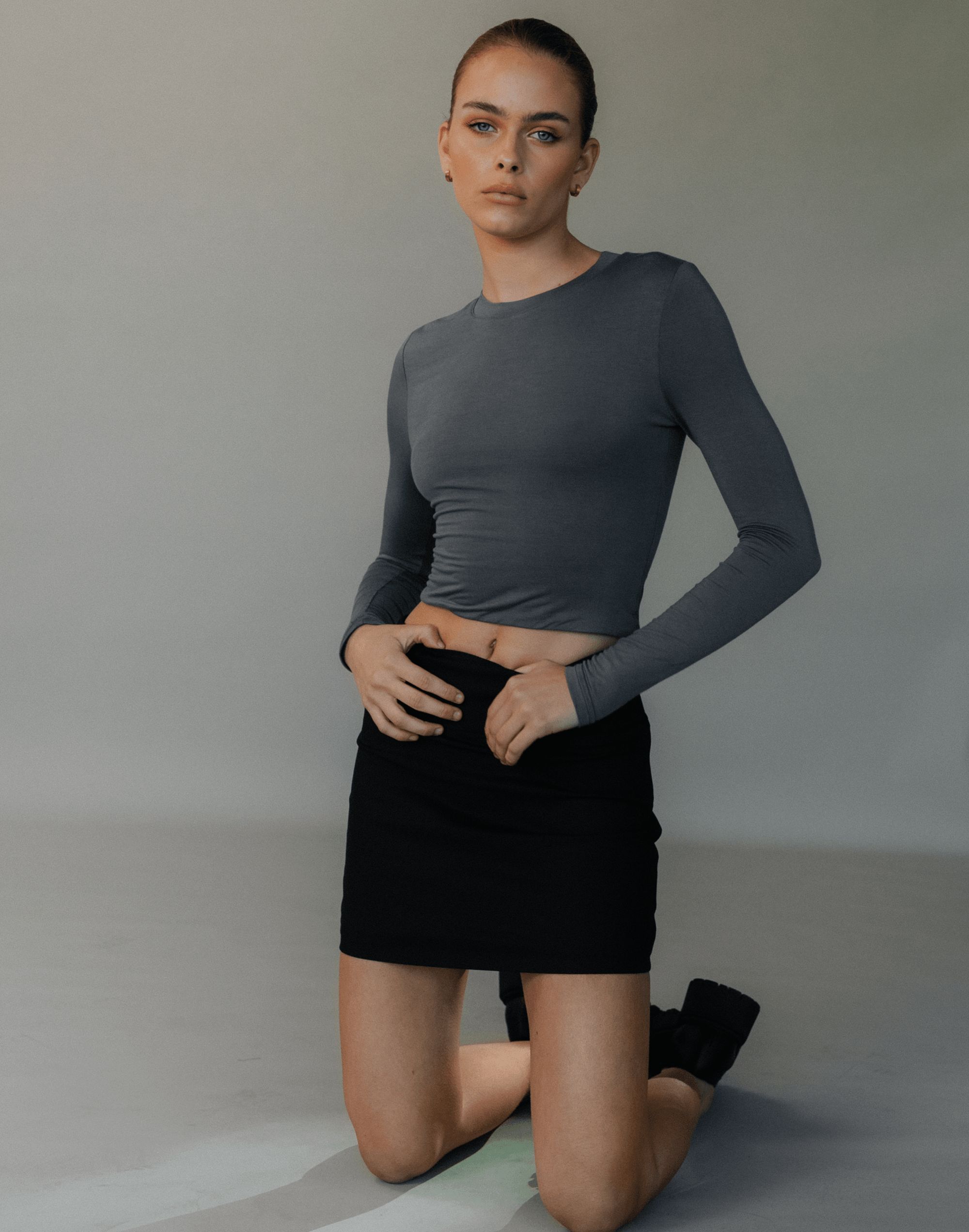 Alissa Mini Skirt (Black) sold by Charcoal Clothing