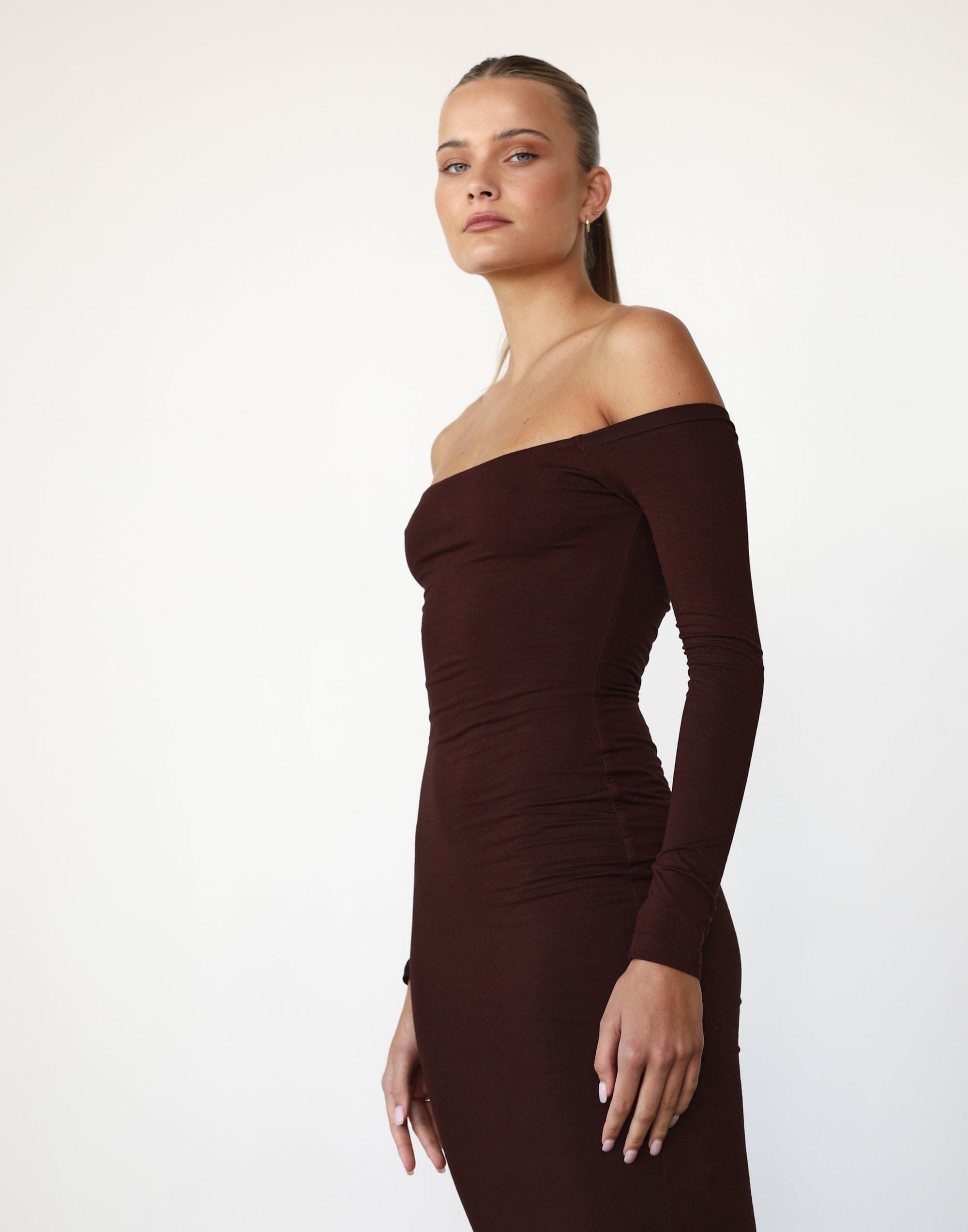 Iris Maxi Dress (Cocoa) sold by Charcoal Clothing product image thumbnail 4