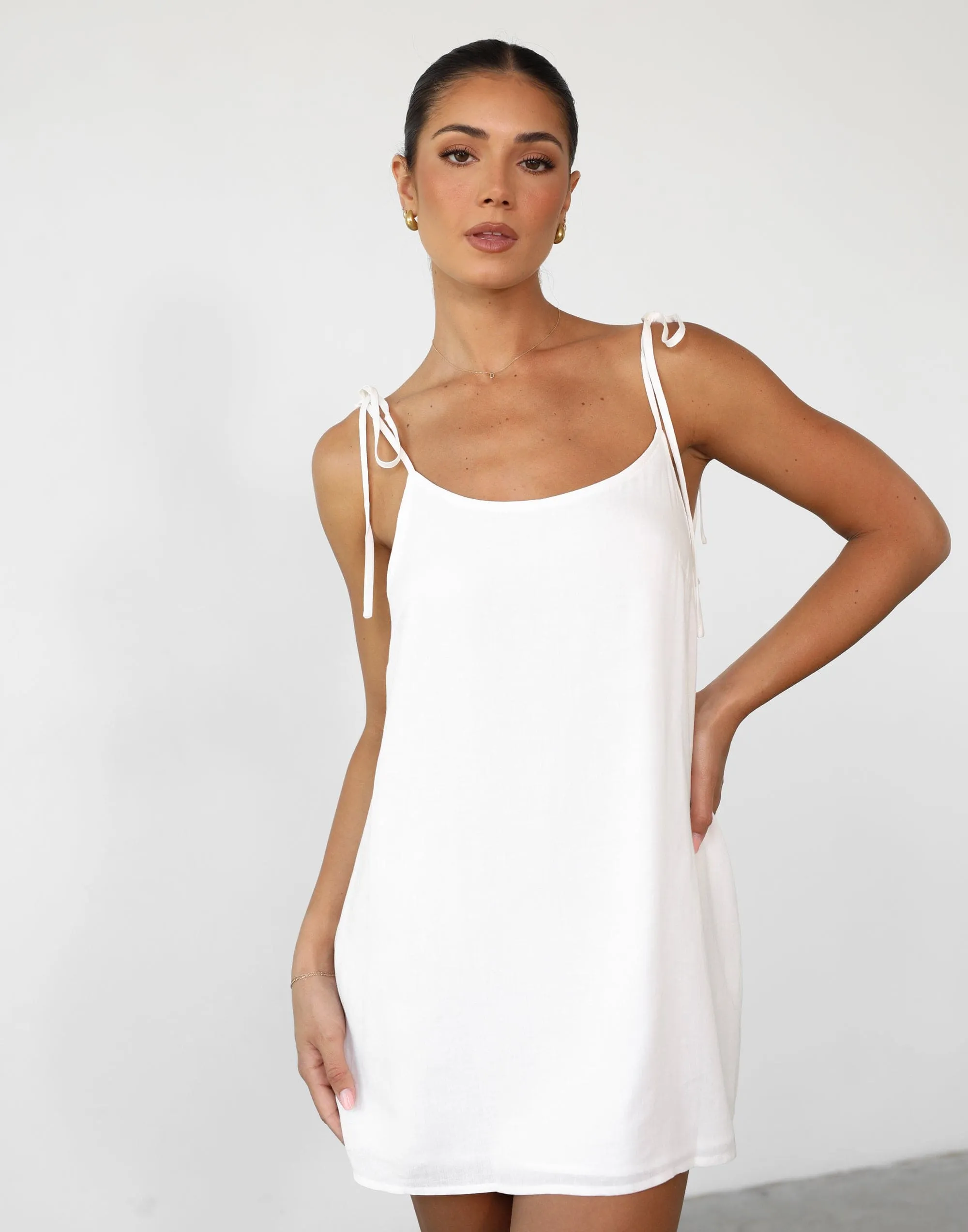 Leighton Mini Dress (White) sold by Charcoal Clothing product image thumbnail 4