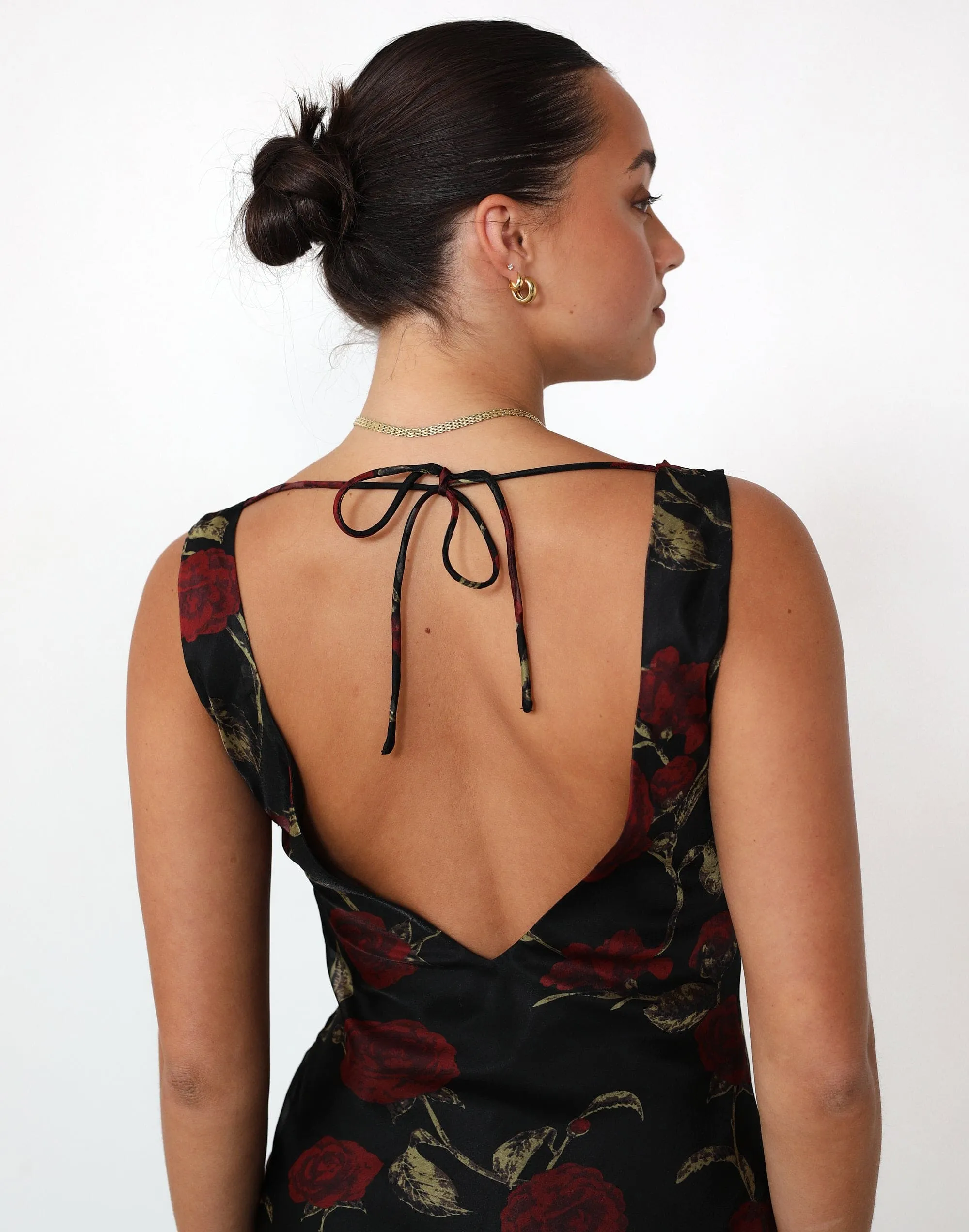 Imogen Mini Dress (Black Floral) sold by Charcoal Clothing product image thumbnail 5