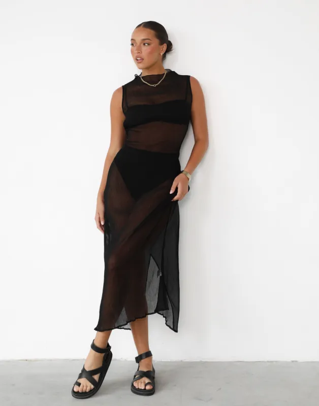 Solar Maxi Dress (Black) sold by Charcoal Clothing