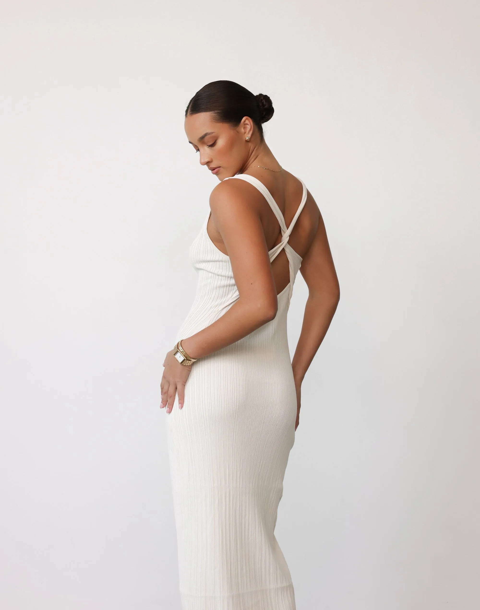 Charm Midi Dress (Oat) sold by Charcoal Clothing product image thumbnail 4