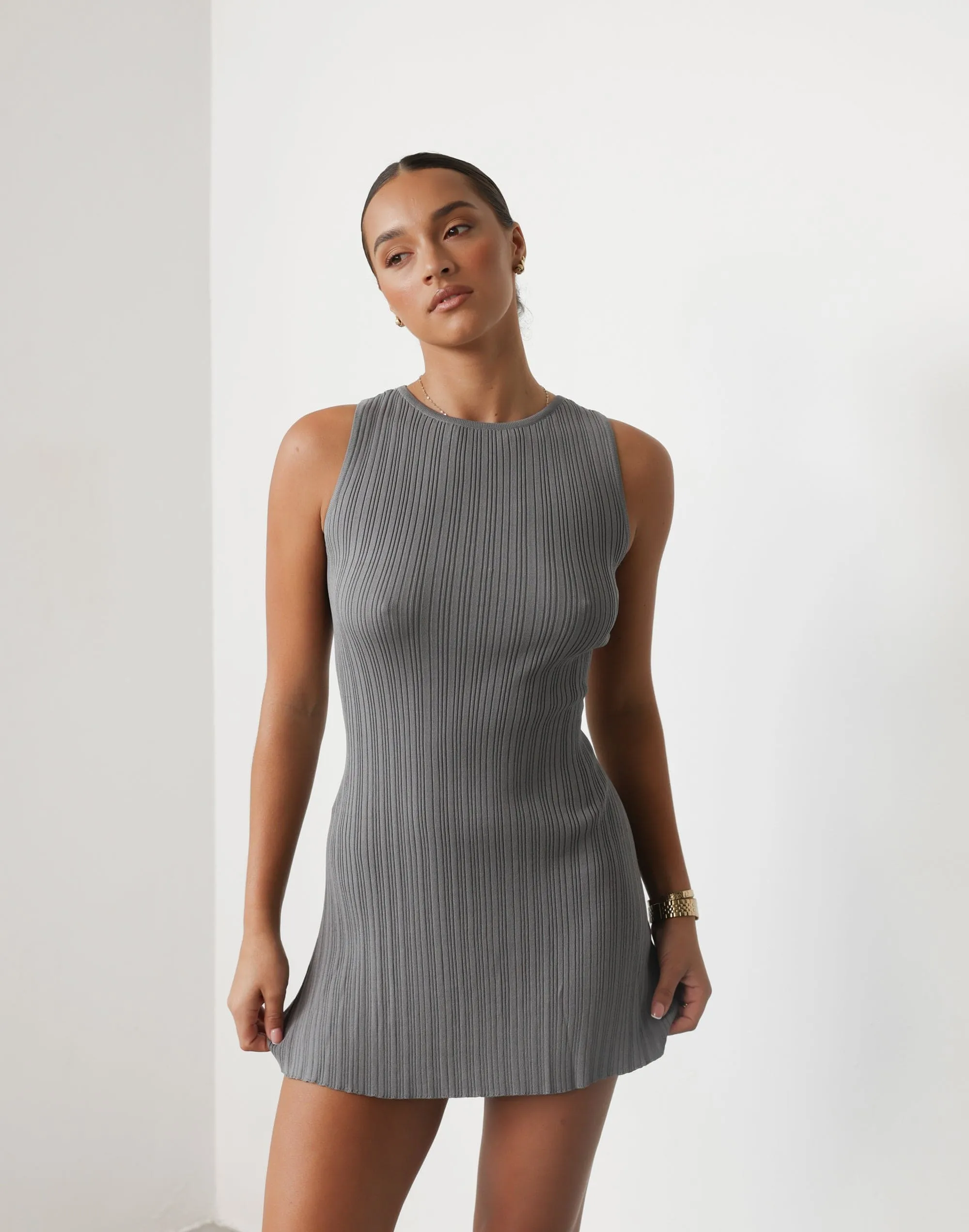 Aylah Mini Dress (Slate) sold by Charcoal Clothing product image thumbnail 4