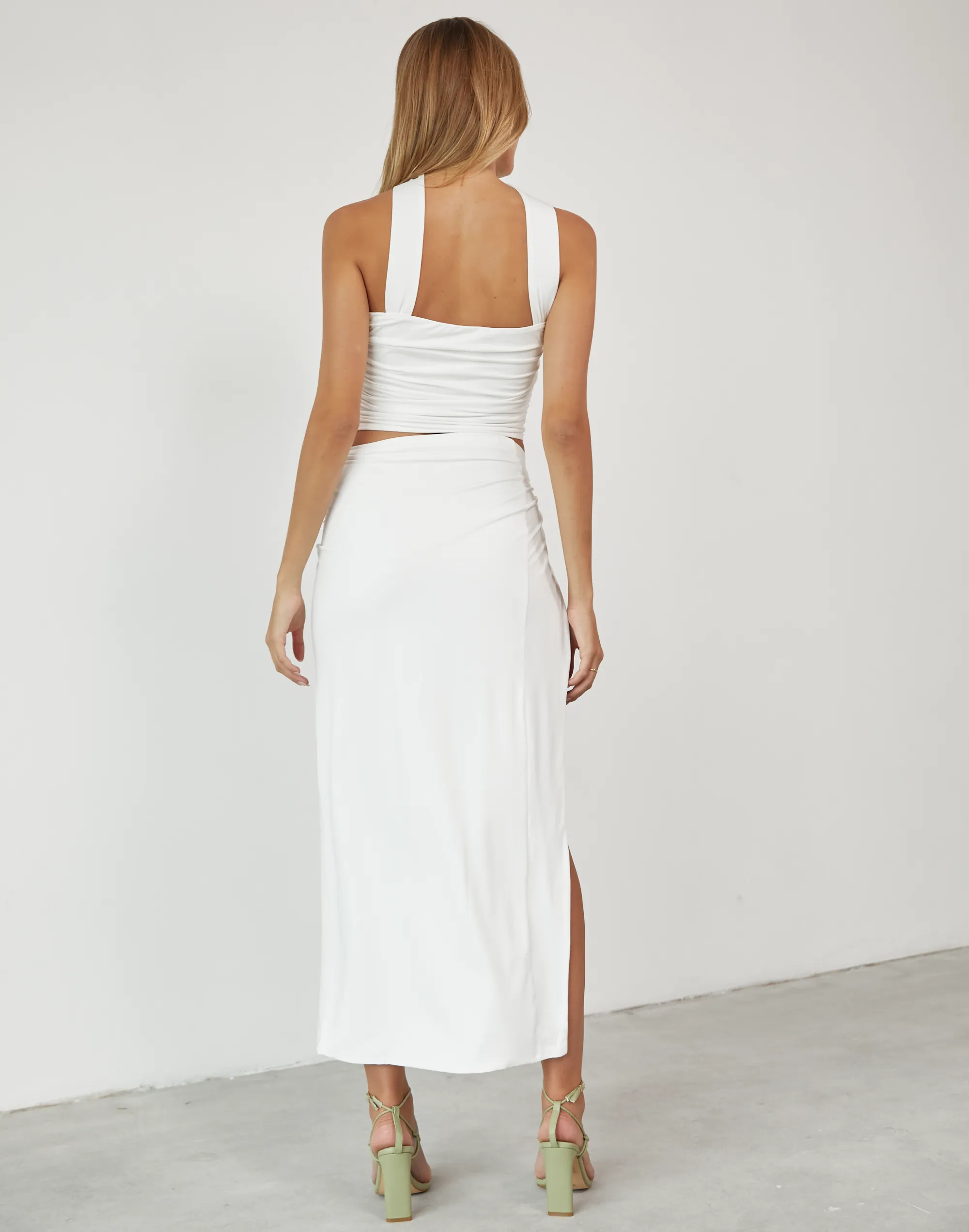 Chloe Maxi Skirt (White) sold by Charcoal Clothing product image thumbnail 4