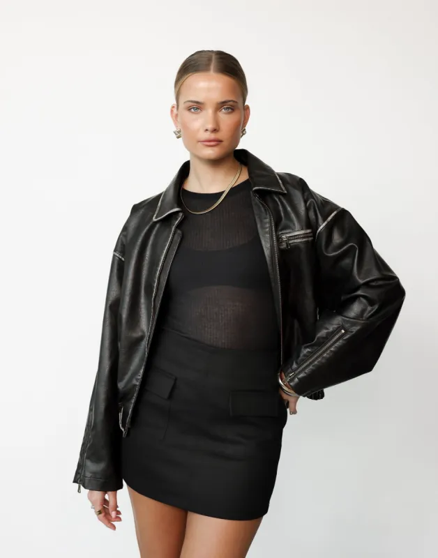 Roxy Mini Skirt (Black) sold by Charcoal Clothing