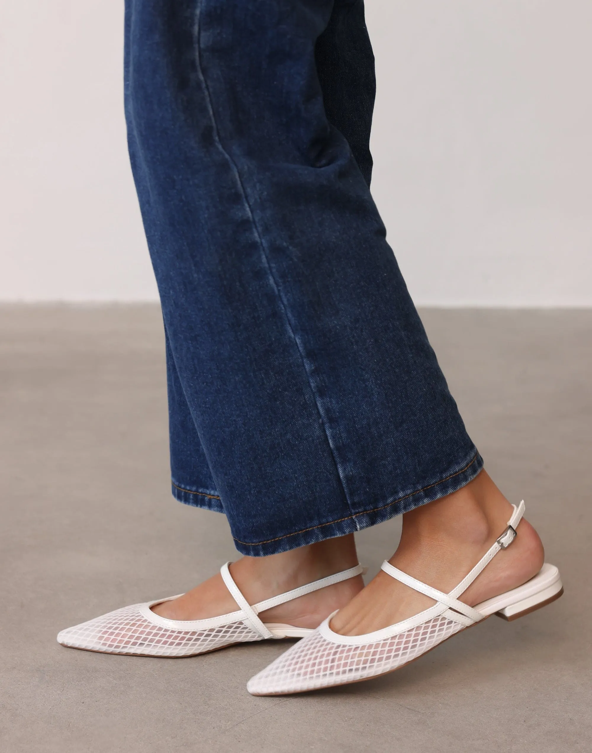 Lourdes Ballet Flat (White Patent) - By Therapy sold by Charcoal Clothing product image thumbnail 4
