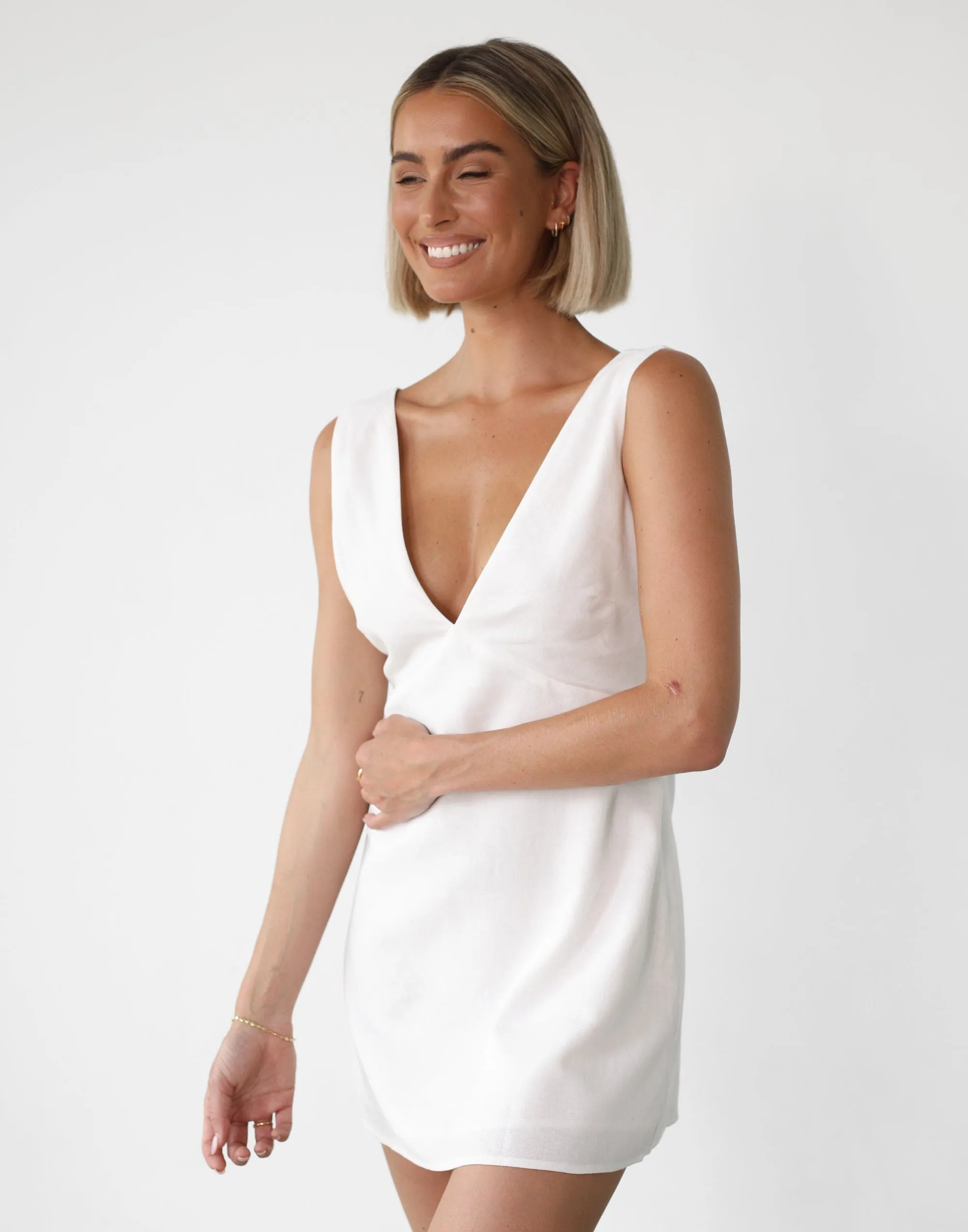 Elio Mini Dress (White) sold by Charcoal Clothing product image thumbnail 5