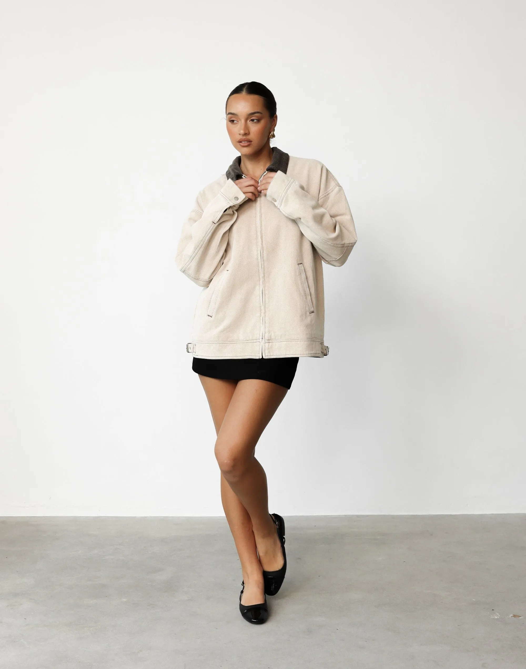 Workwear Jacket (Stone) - By Lioness sold by Charcoal Clothing product image thumbnail 4