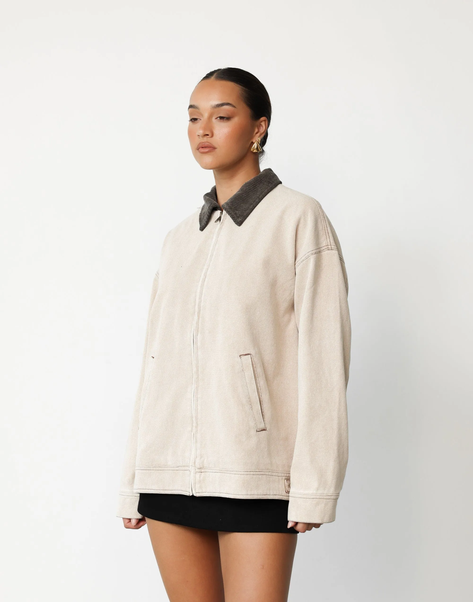 Workwear Jacket (Stone) - By Lioness sold by Charcoal Clothing product image thumbnail 2