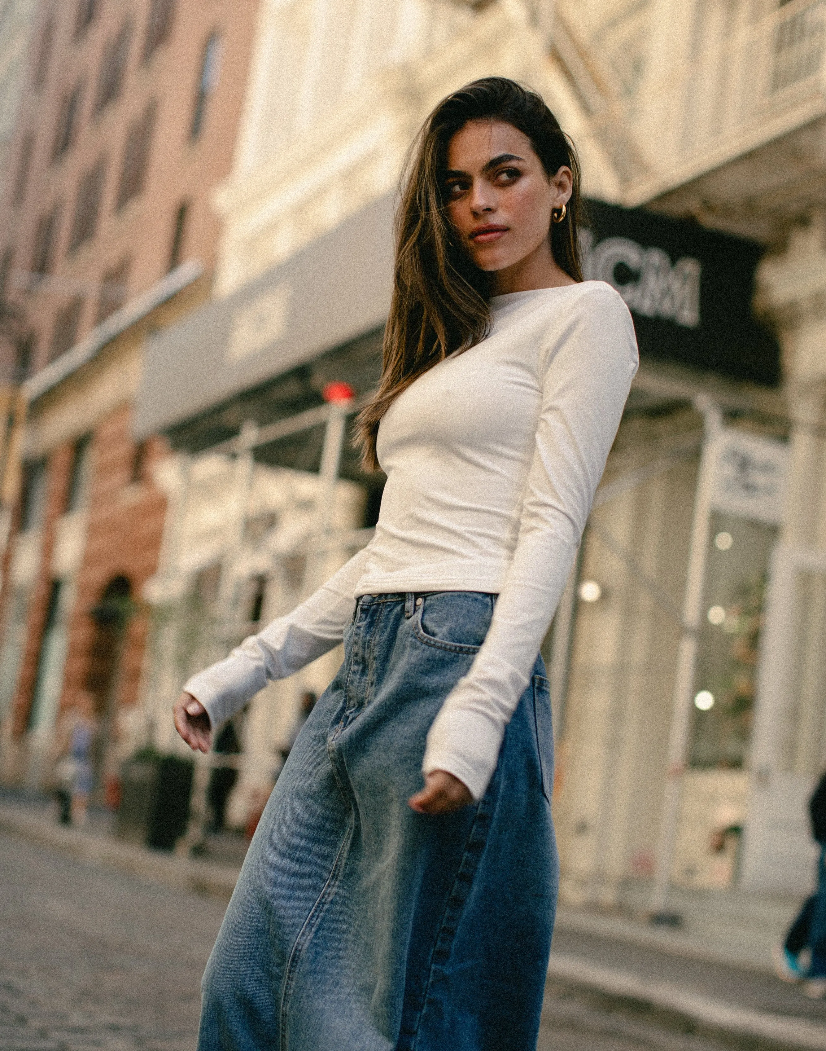 Lucian Long Sleeve Top (White) sold by Charcoal Clothing product image thumbnail 4