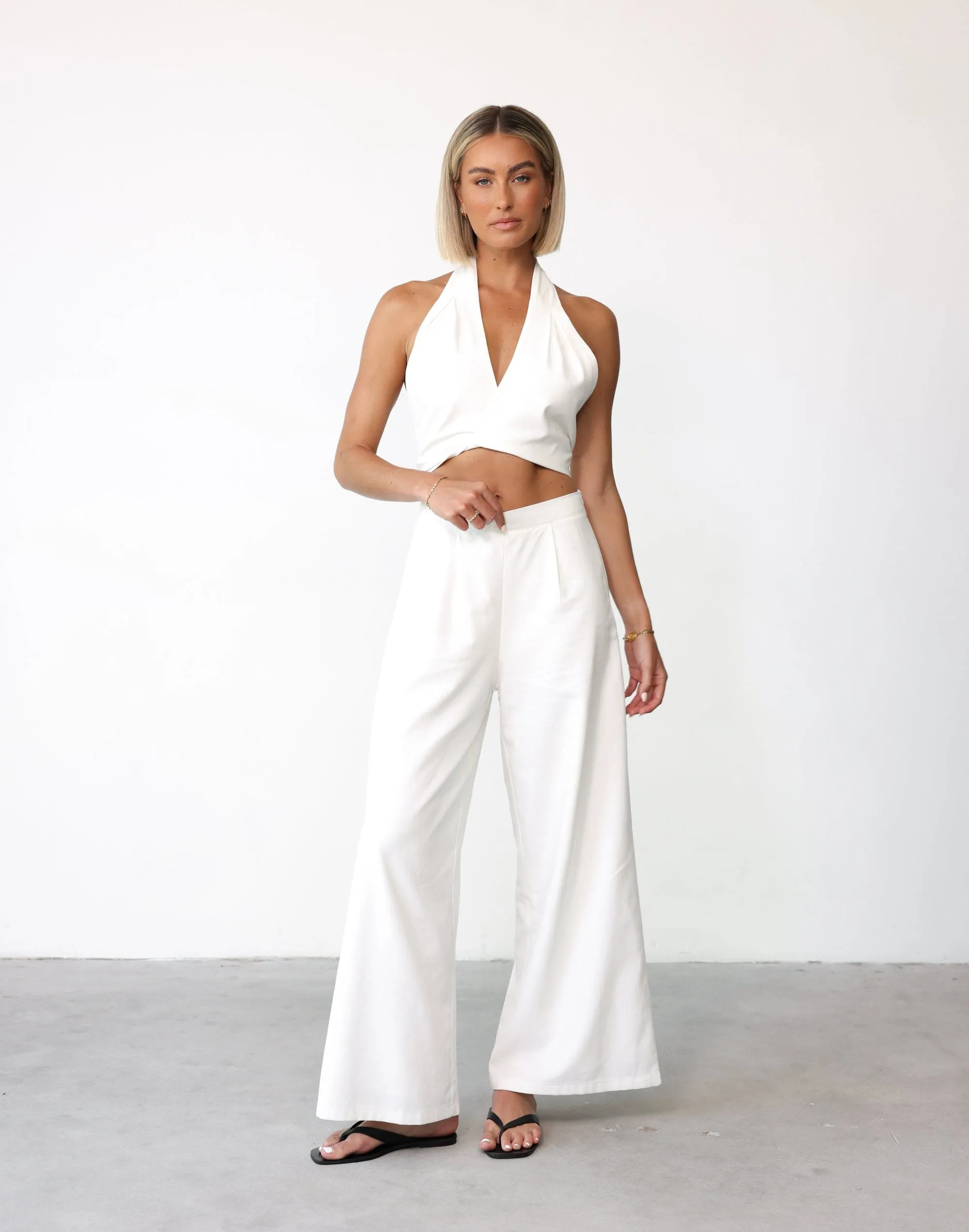 Ashly Pants (White) sold by Charcoal Clothing product image thumbnail 3
