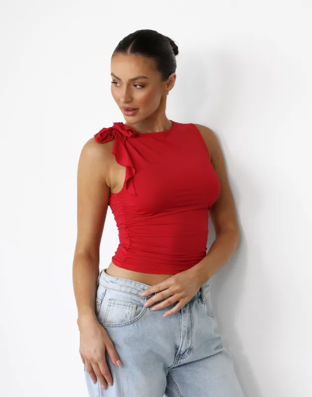 Rendezvous Top (Crimson) - By Lioness sold by Charcoal Clothing