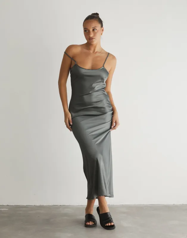 Martha Maxi Dress (Slate) sold by Charcoal Clothing