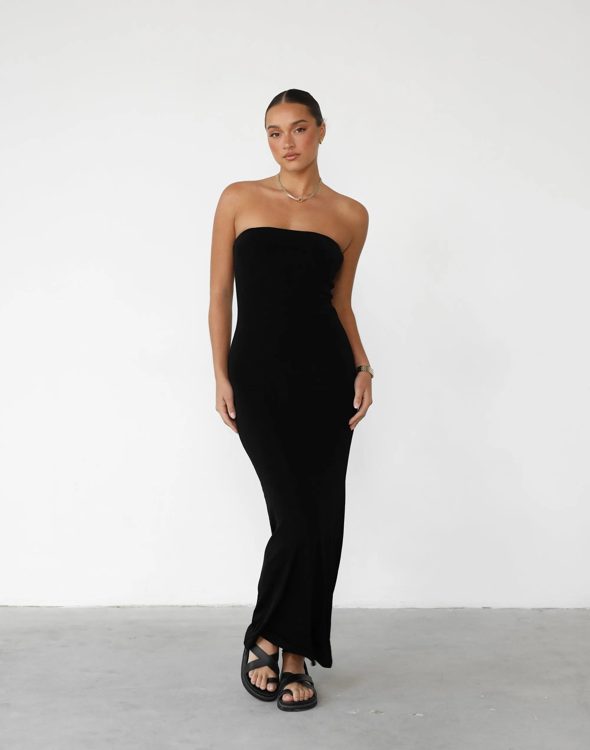 Abelle Maxi Dress (Black) sold by Charcoal Clothing