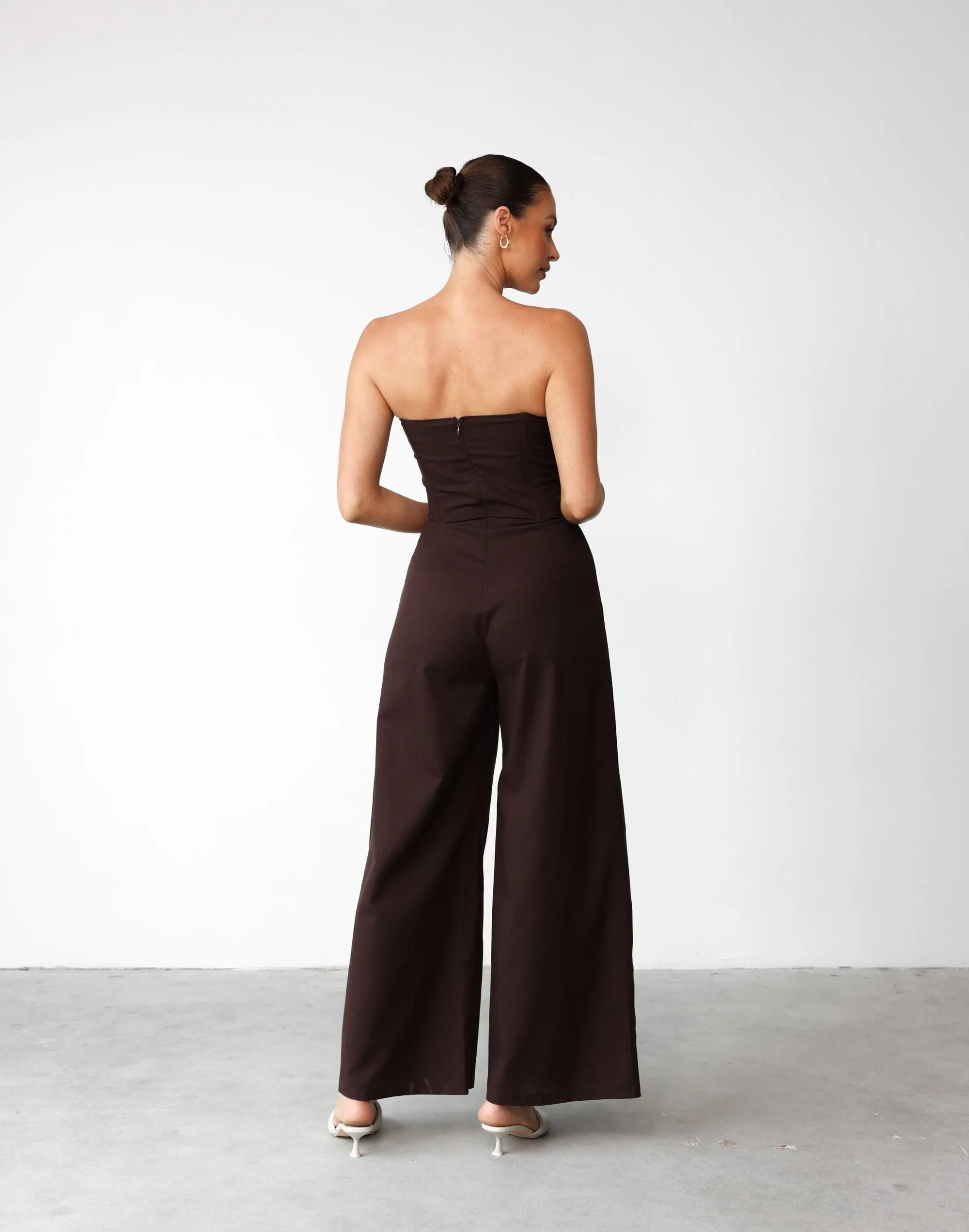 Dion Jumpsuit (Chocolate) sold by Charcoal Clothing product image thumbnail 4