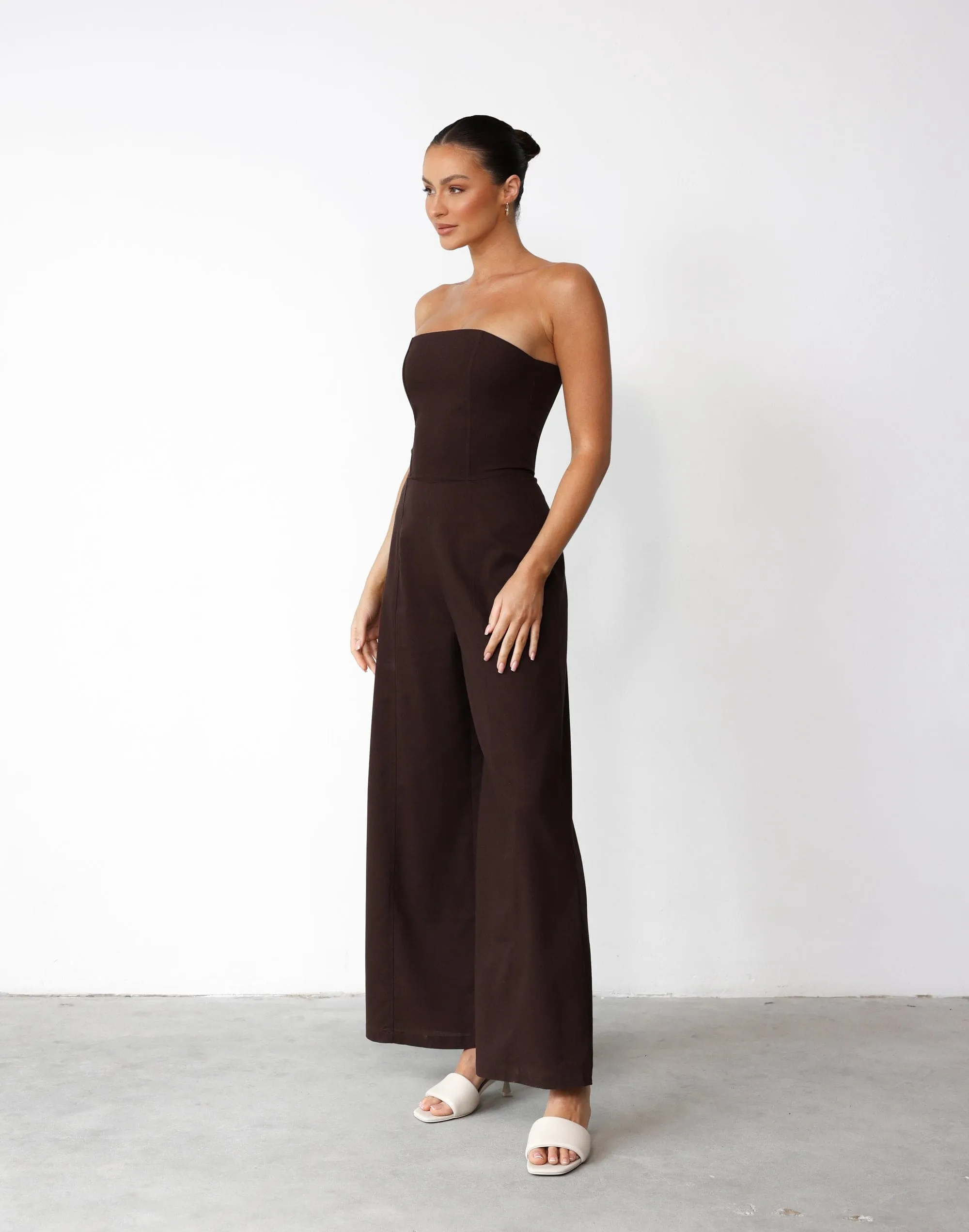 Dion Jumpsuit (Chocolate) sold by Charcoal Clothing product image thumbnail 5