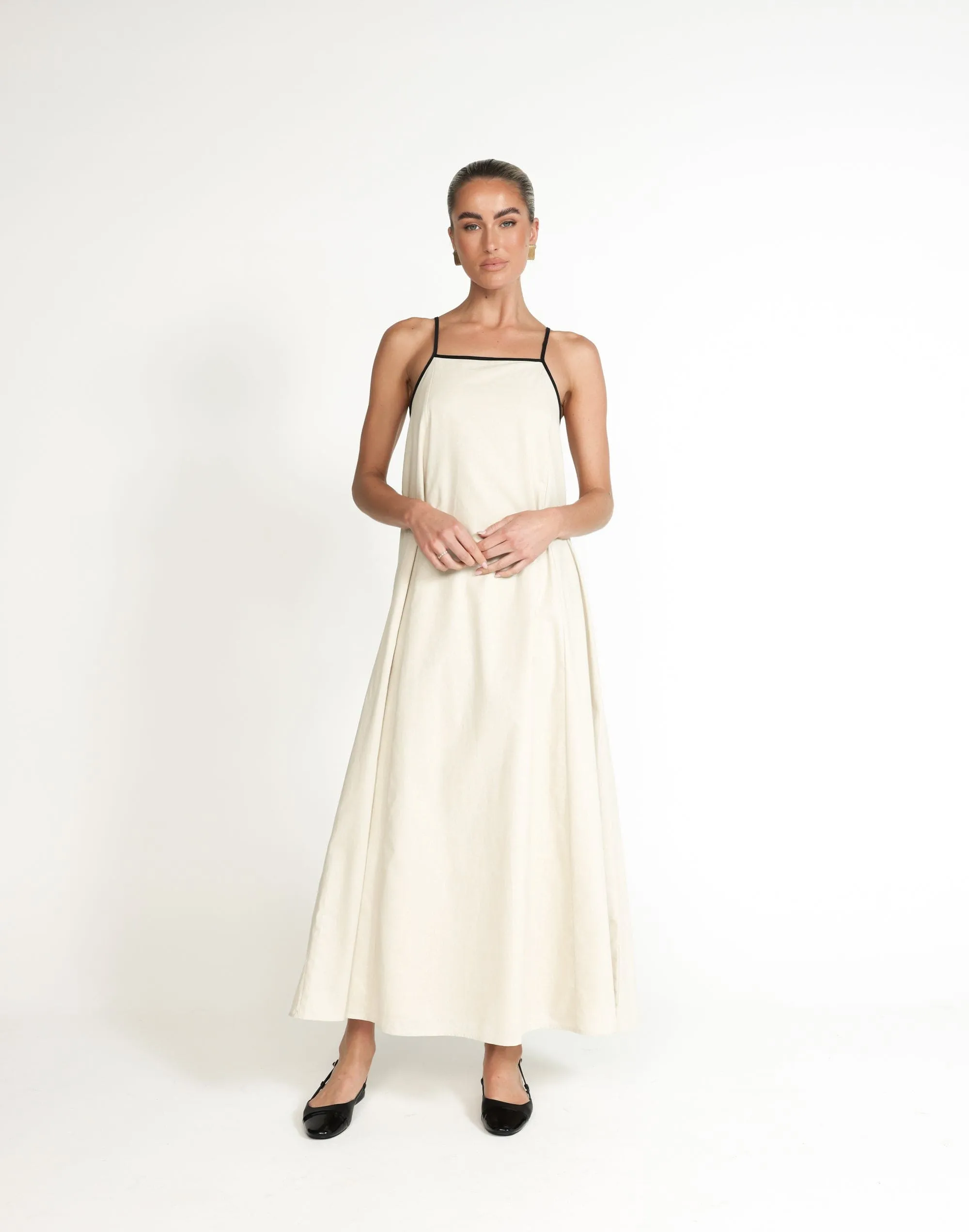 Fiona Maxi Dress (Beige) sold by Charcoal Clothing