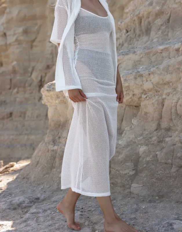 Claira Maxi Dress (White) sold by Charcoal Clothing
