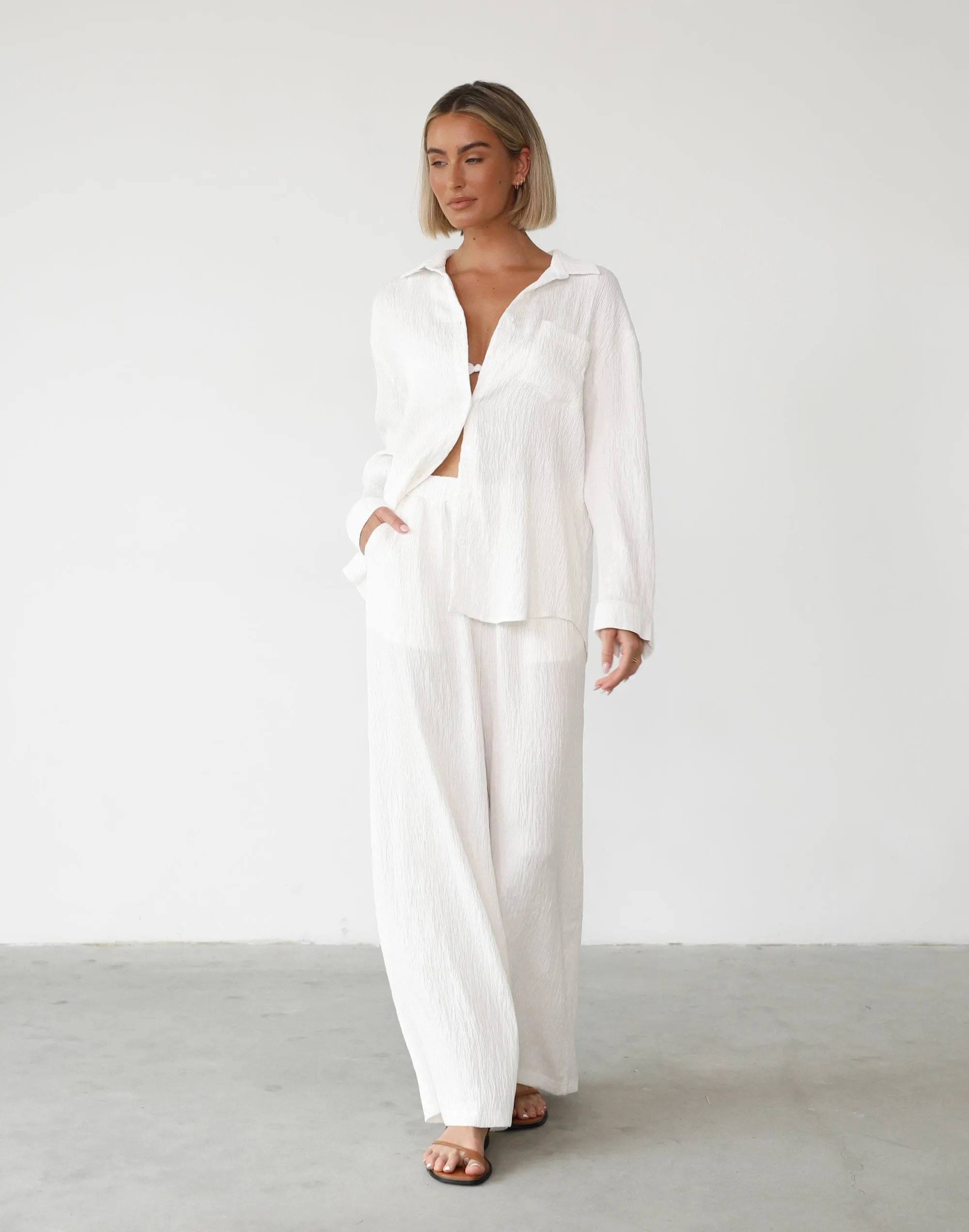 Ainsley Pants (White) sold by Charcoal Clothing