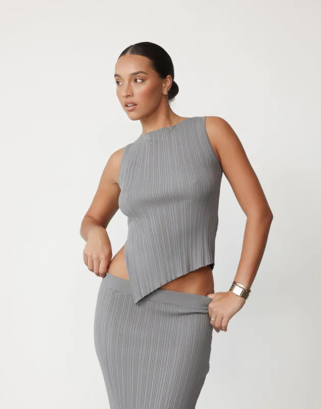 Kienna Top (Slate) sold by Charcoal Clothing