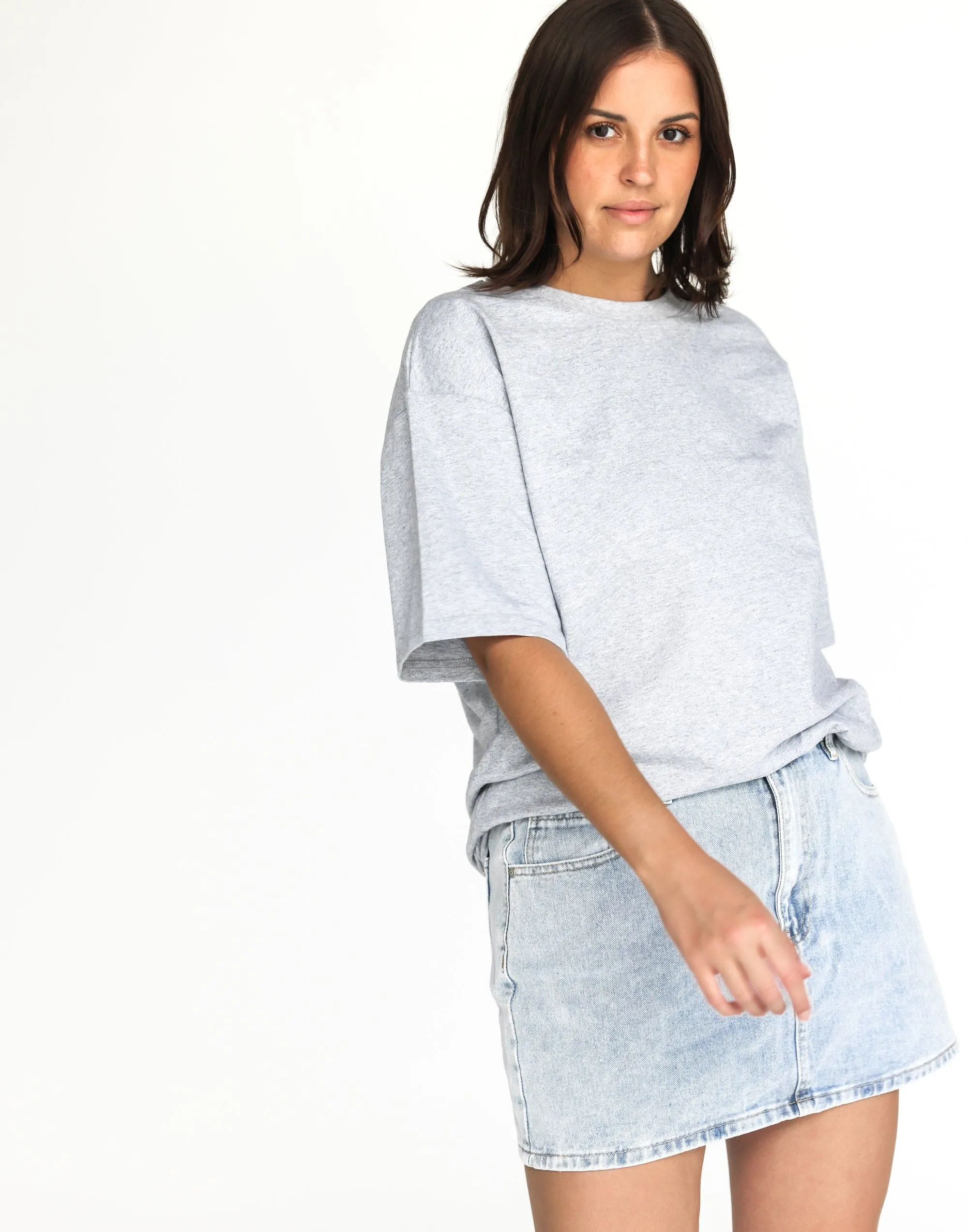 Riri Denim Mini Skirt (Light Vintage) sold by Charcoal Clothing product image thumbnail 2