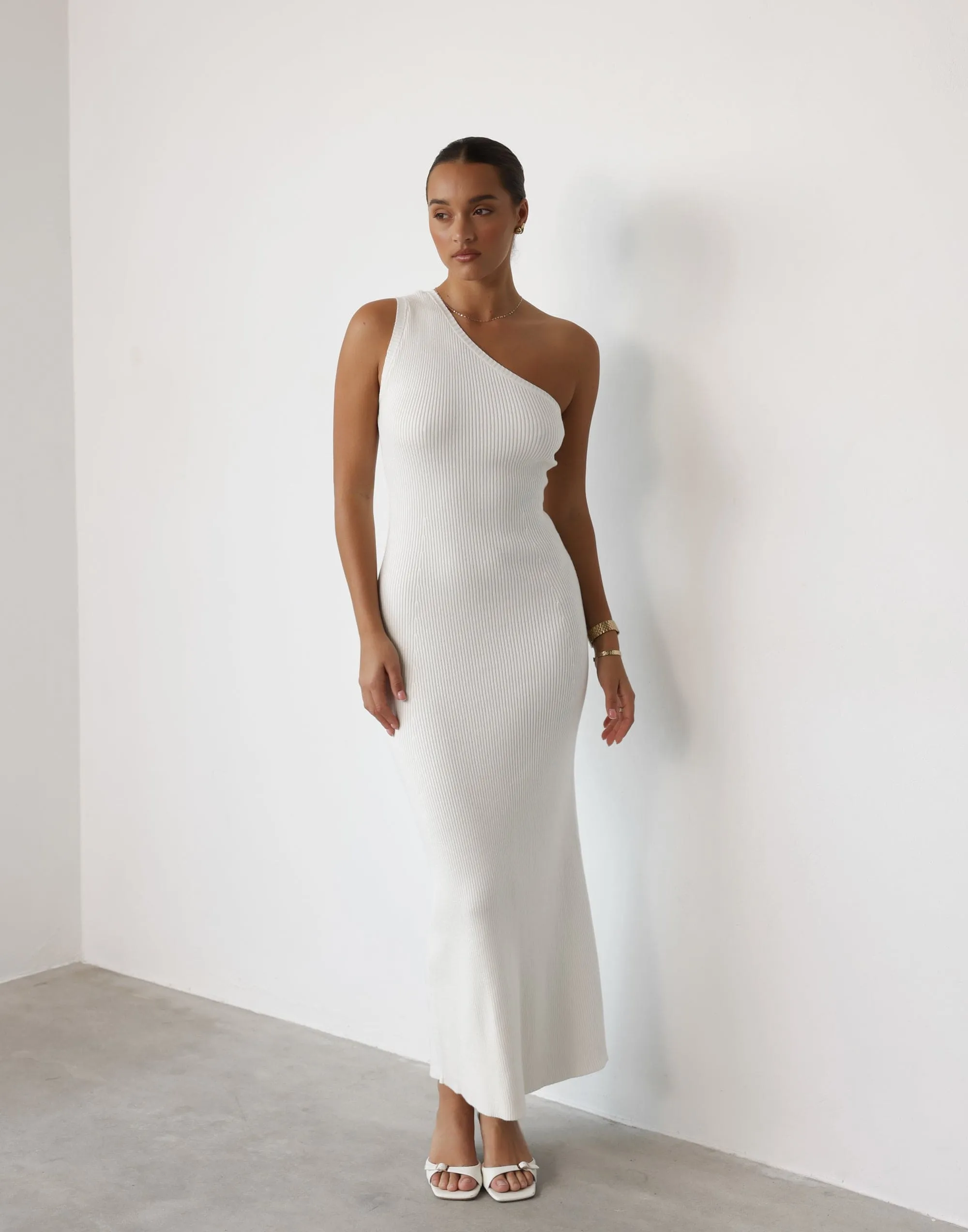 Aubany Maxi Dress (Cream) sold by Charcoal Clothing
