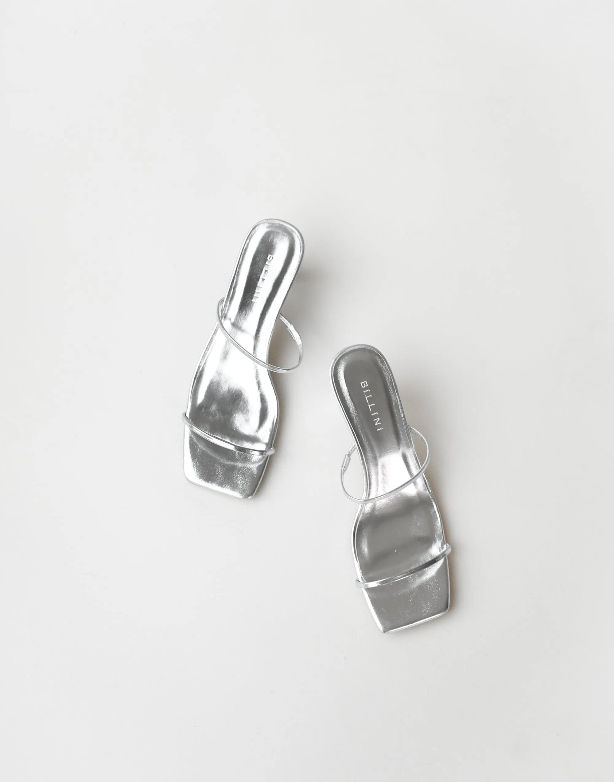 Mavise Heels (Silver Metallic) - By Billini sold by Charcoal Clothing