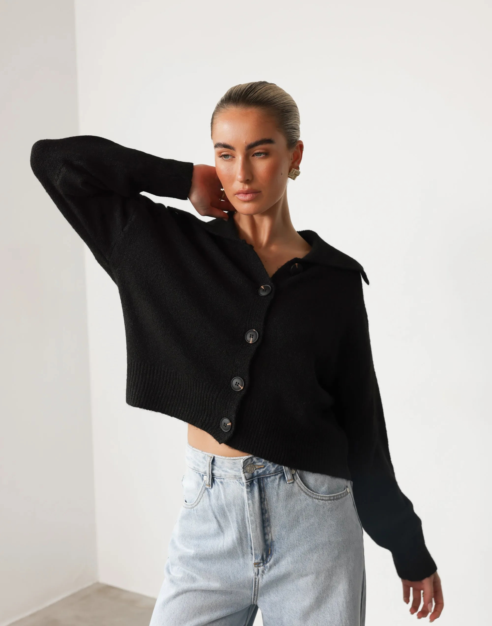 Keeley Knit Cardigan (Black) sold by Charcoal Clothing product image thumbnail 4
