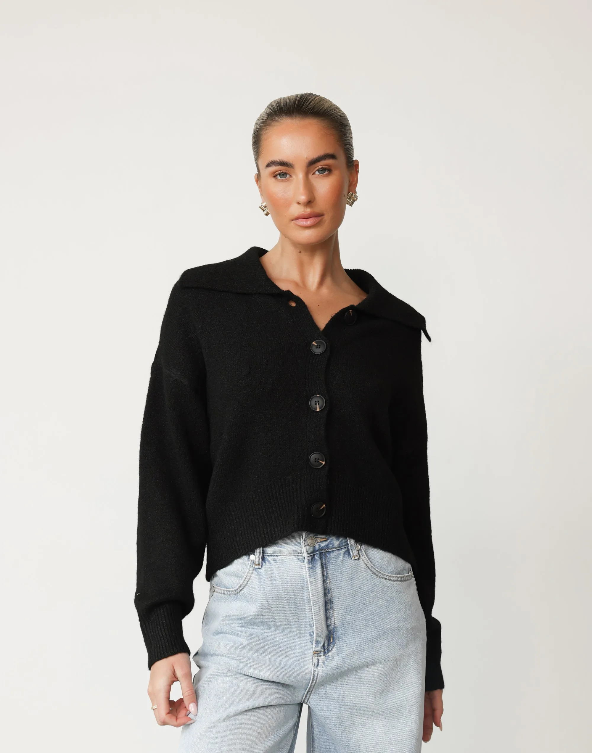 Keeley Knit Cardigan (Black) sold by Charcoal Clothing product image thumbnail 2