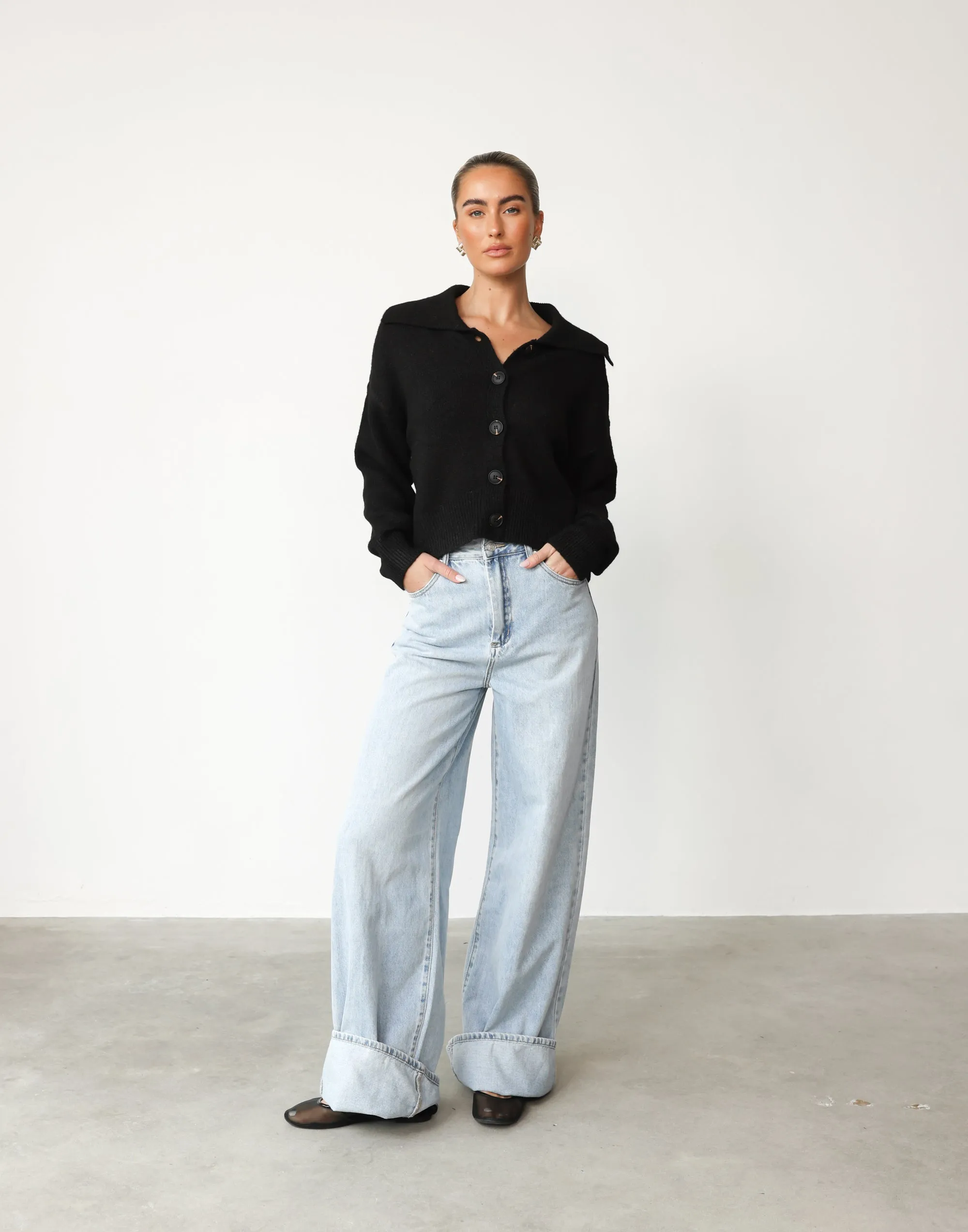 Keeley Knit Cardigan (Black) sold by Charcoal Clothing