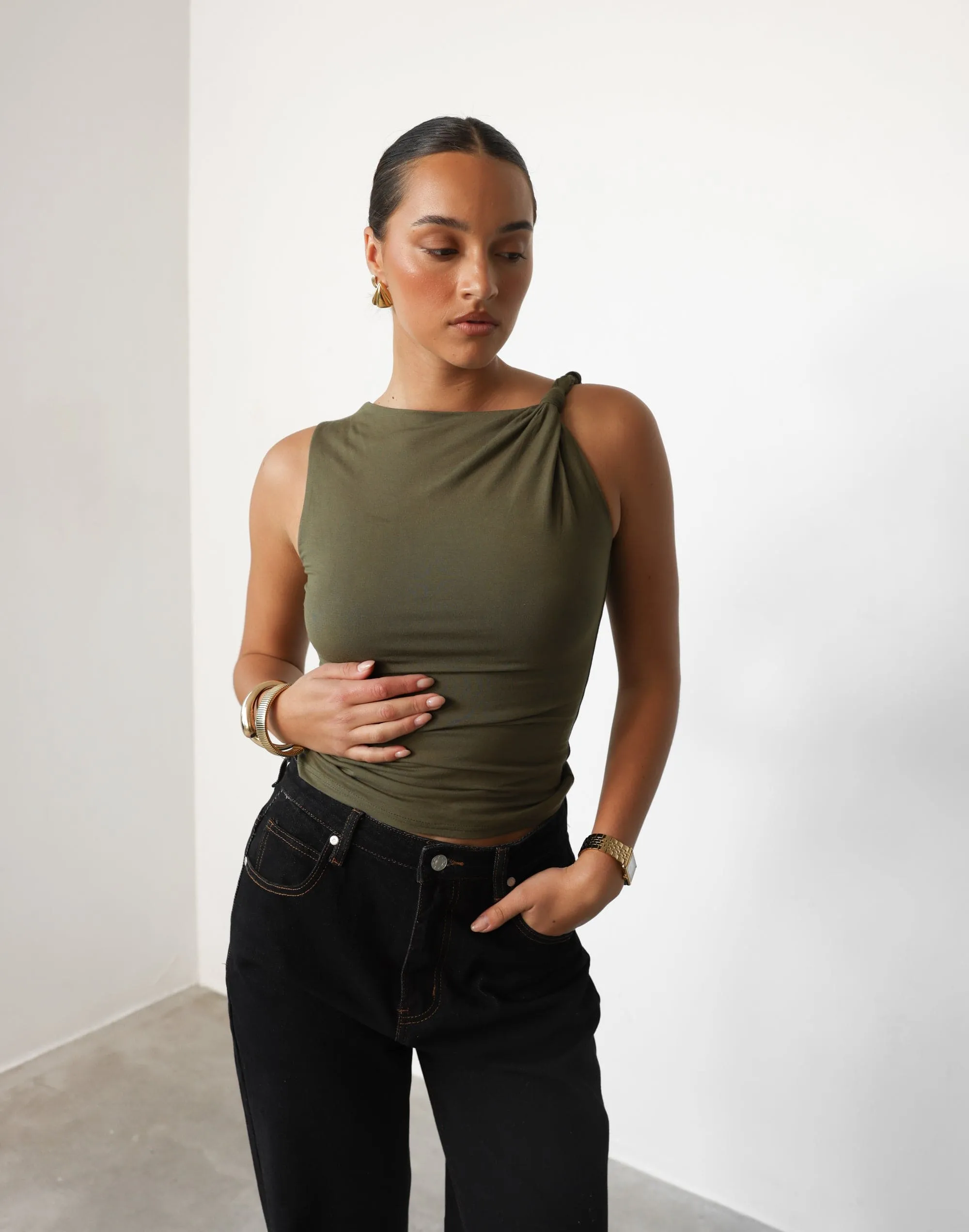Sahana Top (Khaki) sold by Charcoal Clothing product image thumbnail 5