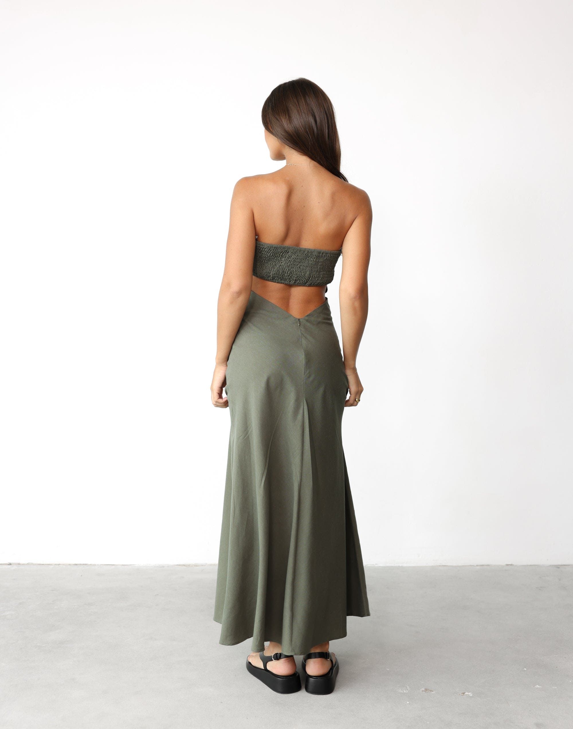 Annelise Maxi Dress (Khaki) sold by Charcoal Clothing product image thumbnail 4