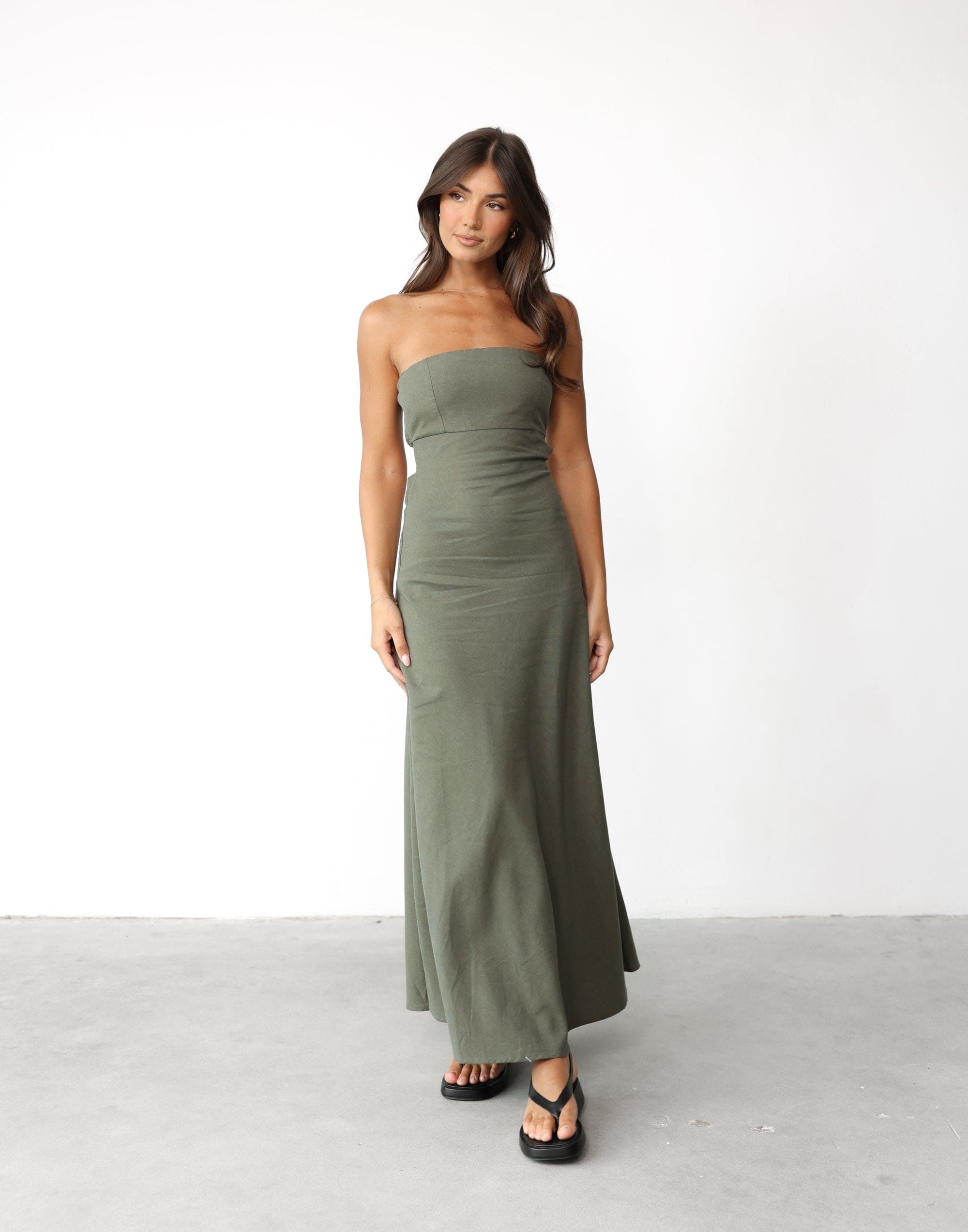 Annelise Maxi Dress (Khaki) sold by Charcoal Clothing product image thumbnail 5