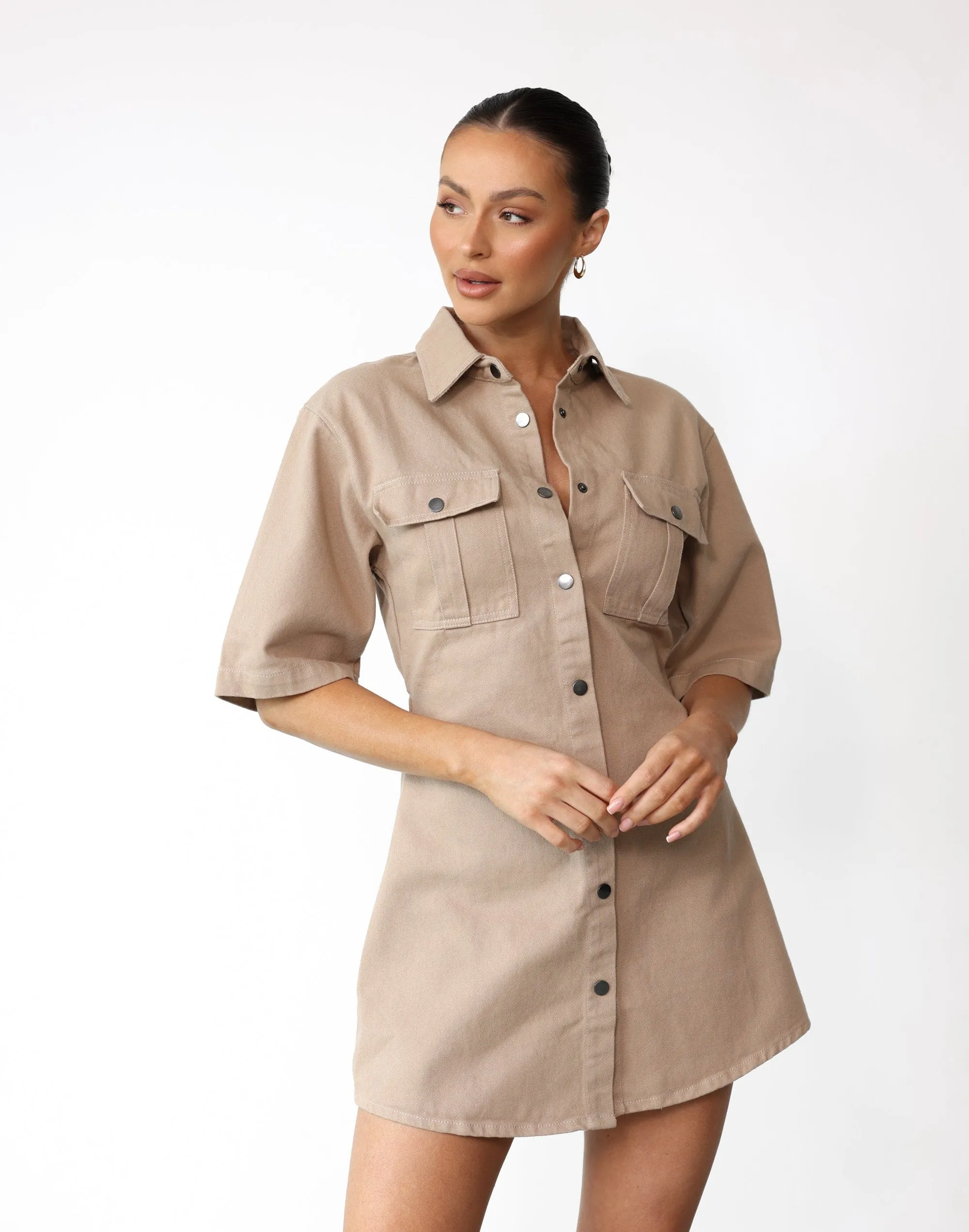 Hadid Mini Dress (Mocha) sold by Charcoal Clothing product image thumbnail 5