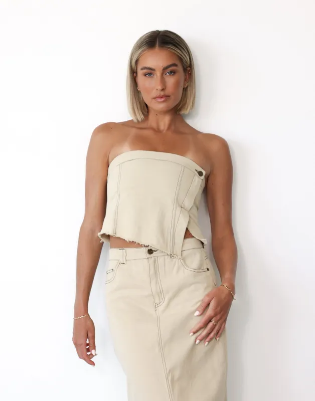 Shrina Top (Beige) sold by Charcoal Clothing