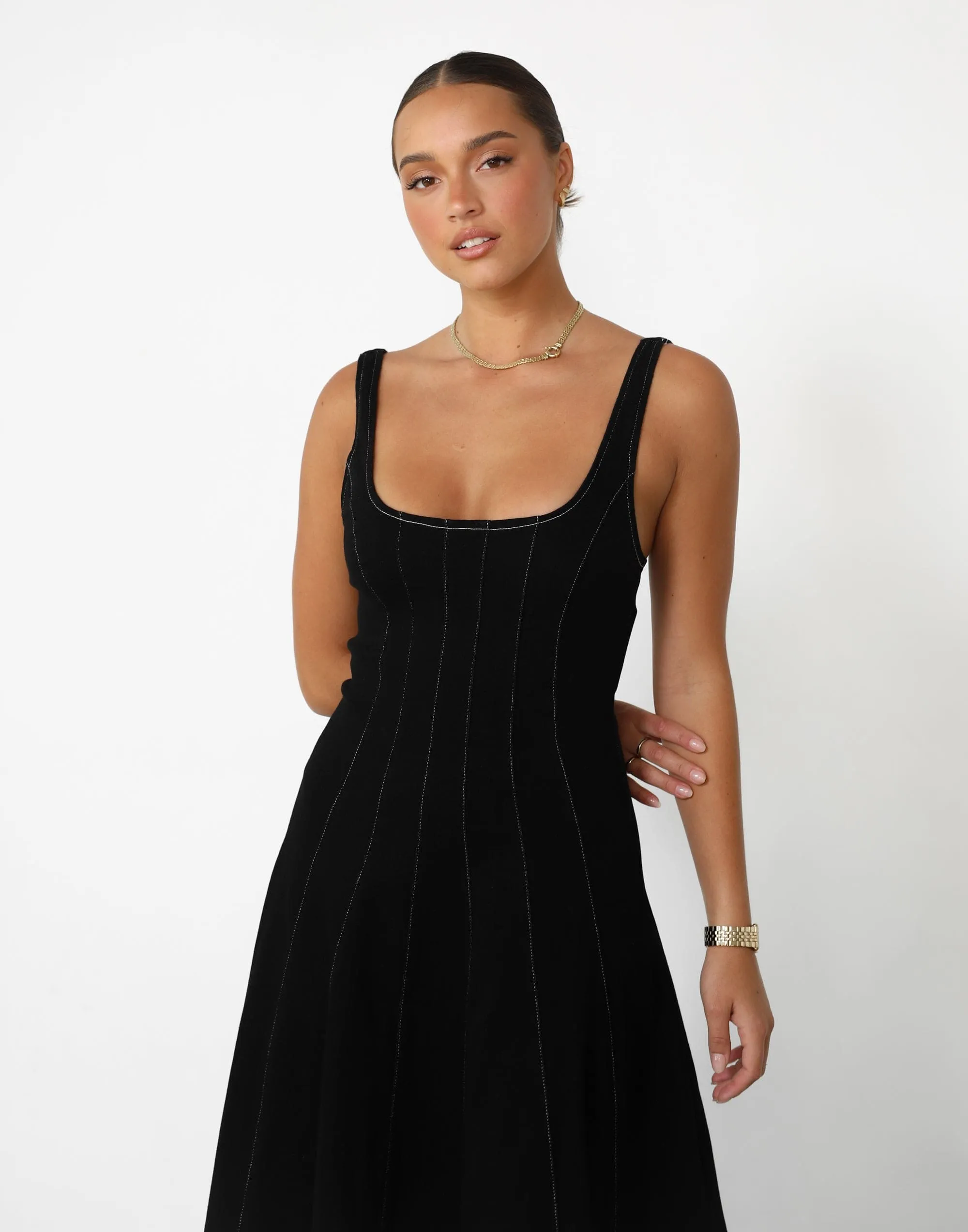 Kella Denim Maxi Dress (Black) sold by Charcoal Clothing product image thumbnail 2