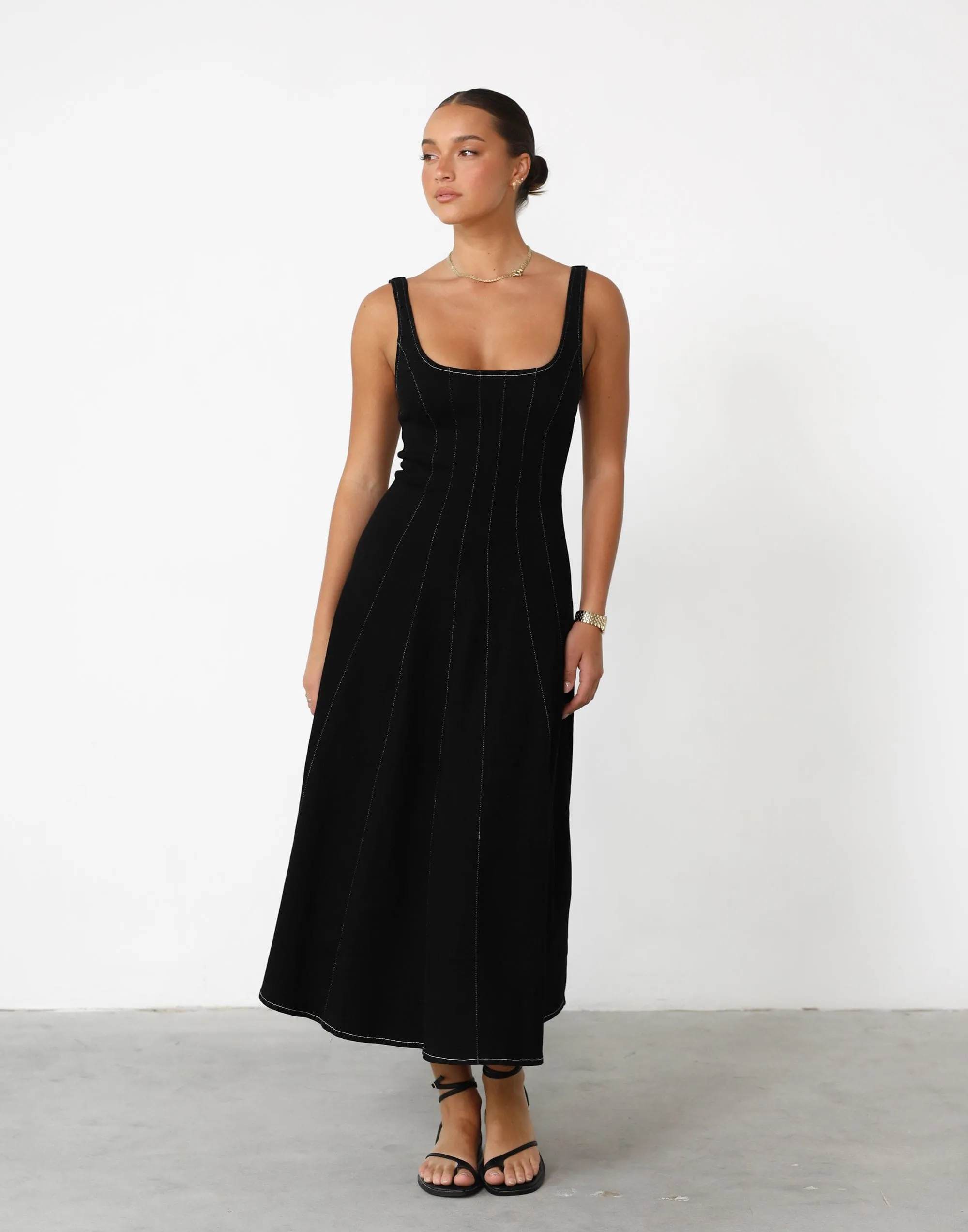 Kella Denim Maxi Dress (Black) sold by Charcoal Clothing product image thumbnail 3