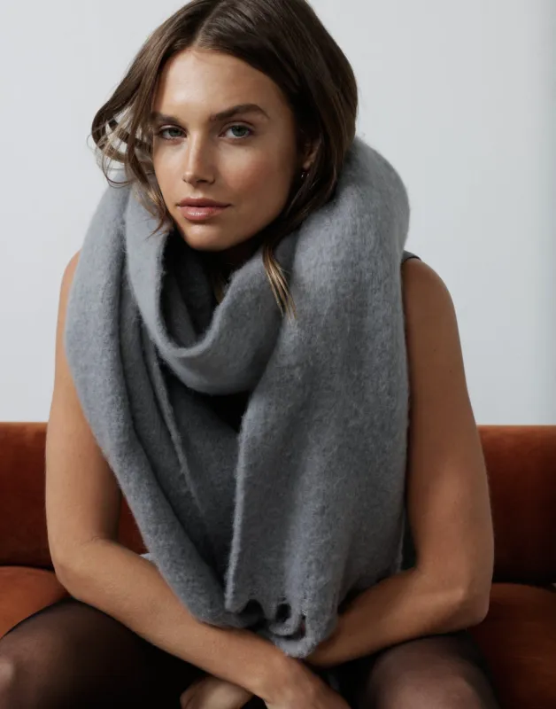 Zara Scarf (Concrete Grey) sold by Charcoal Clothing