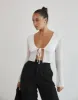 Arthie Long Sleeve Top (White) sold by Charcoal Clothing