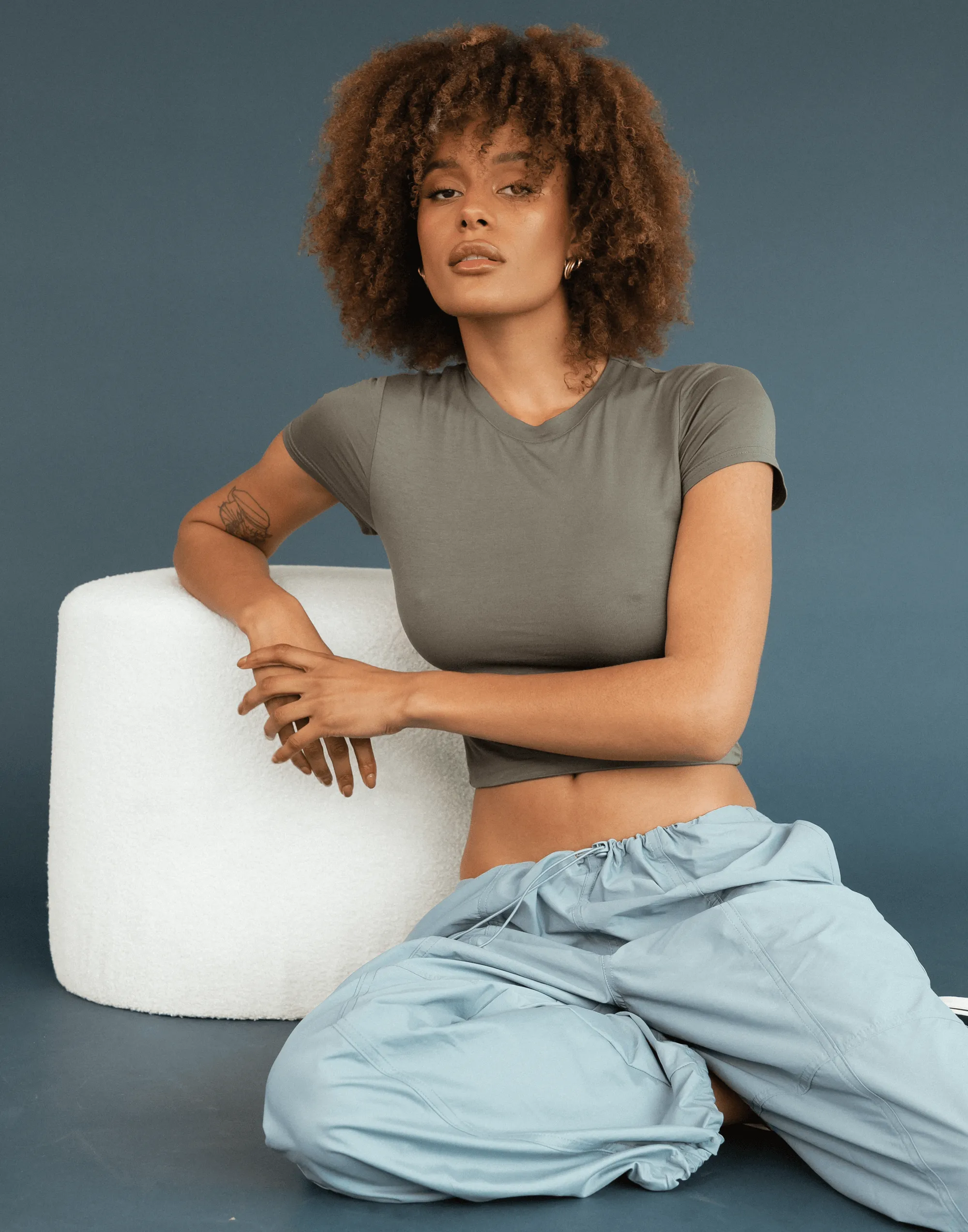 Nighthawk Jersey Tee (Khaki) sold by Charcoal Clothing