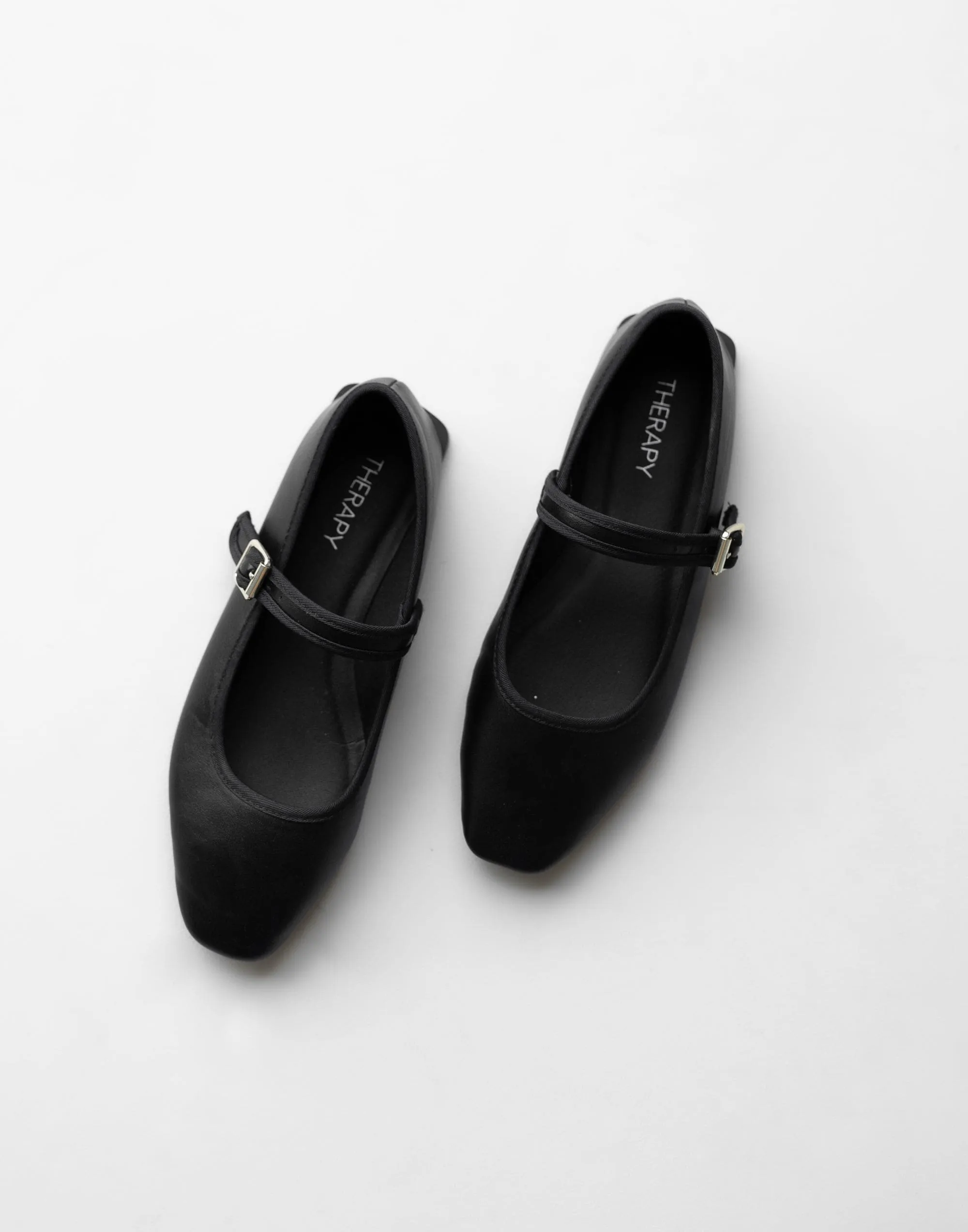 Faze Ballet Flat (Black Smooth PU) - By Therapy sold by Charcoal Clothing product image thumbnail 3